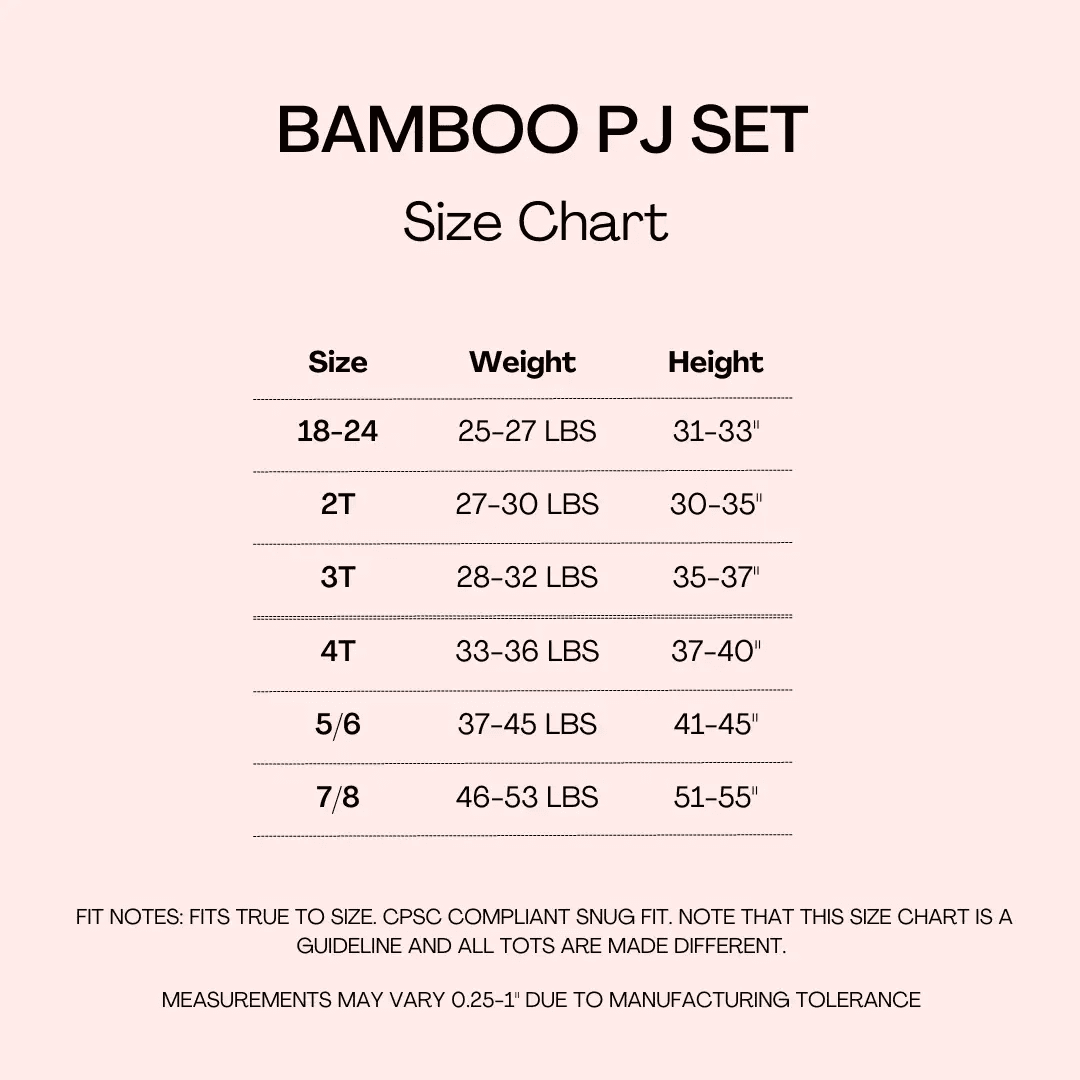 Flexi-Fit PJ Set - Shroomy - Luxe - ploombaby Bamboo Baby Kid Clothing