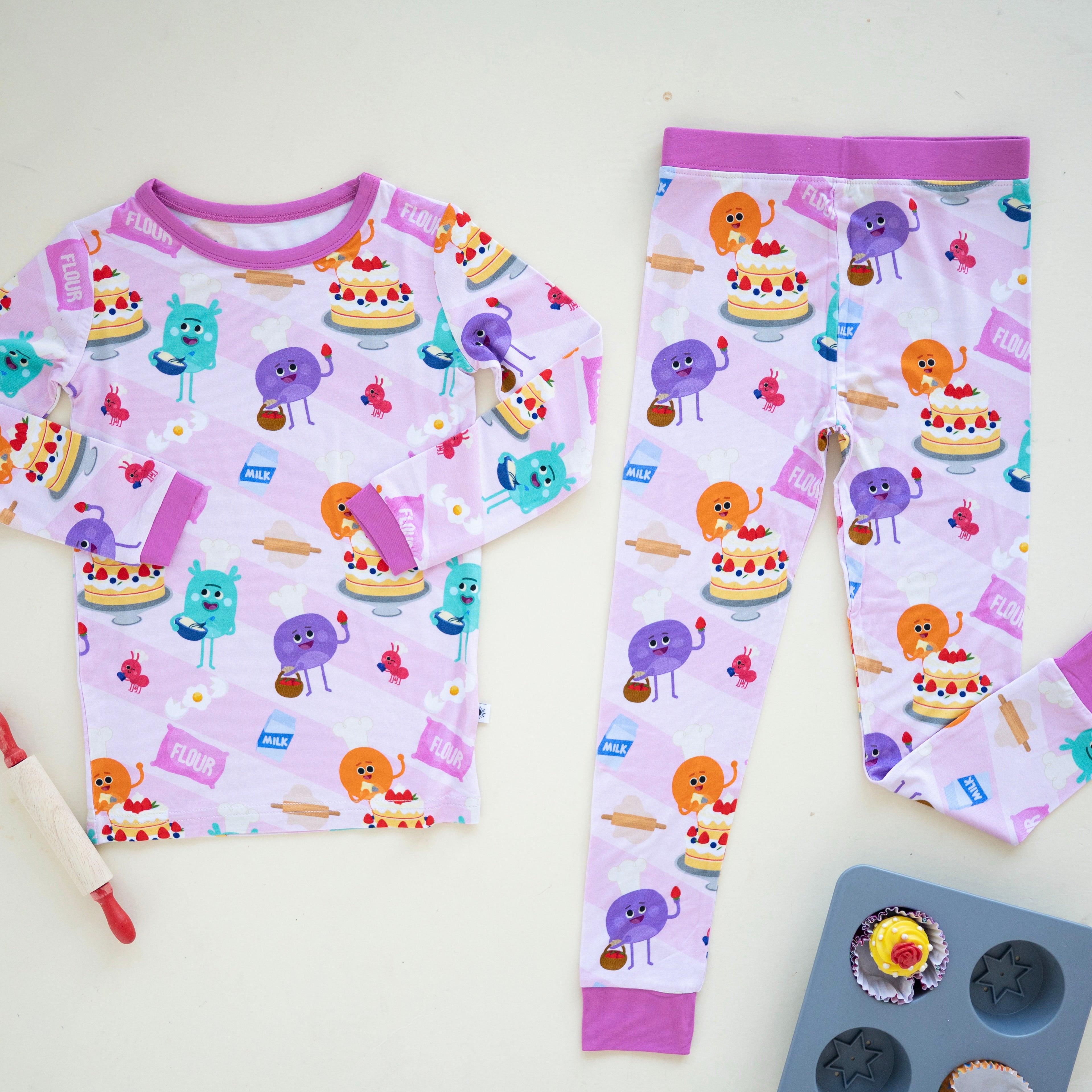 Classic PJ Set - Super Simple™ Bumble Baker - Luxe Bamboo