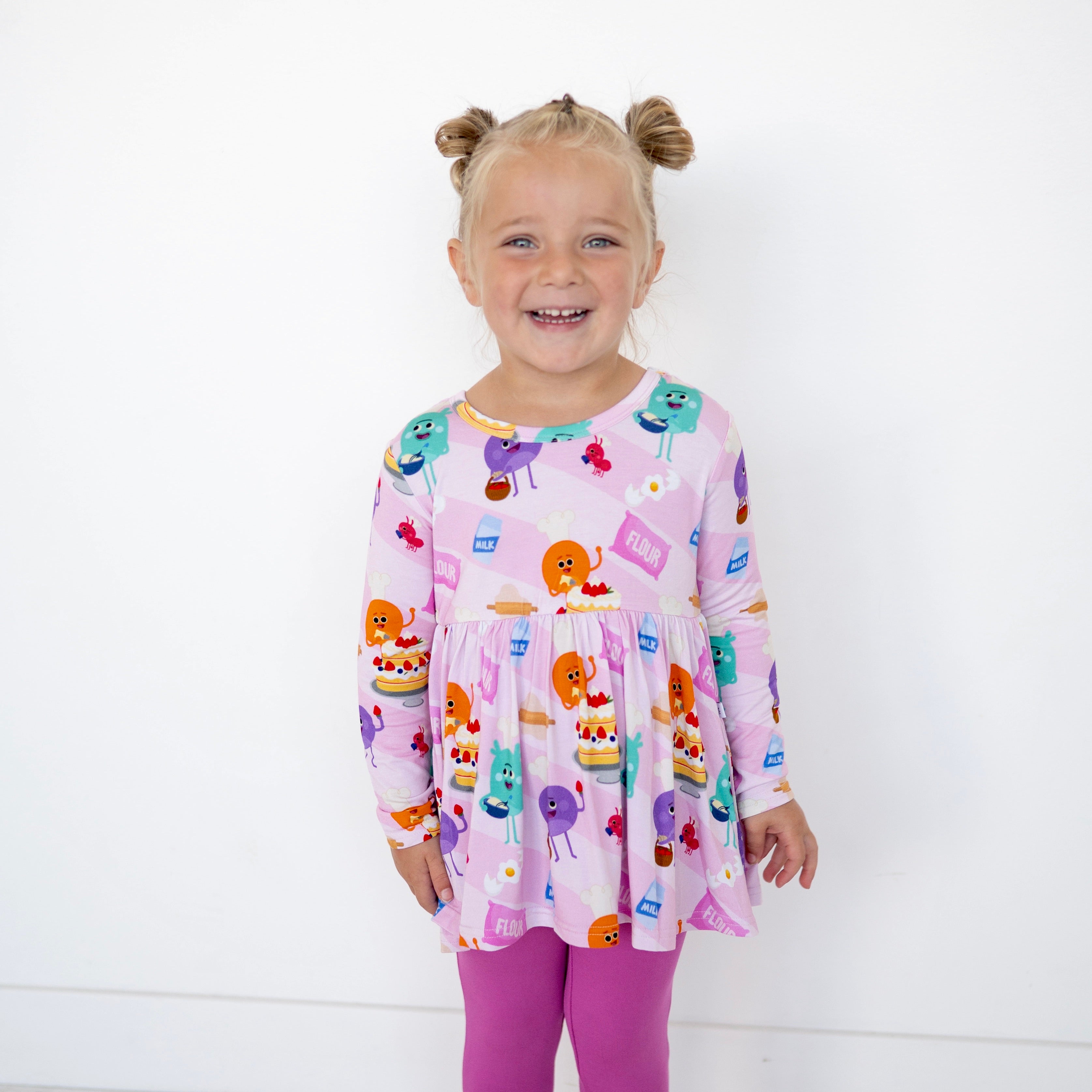 Long Sleeve Peplum Top - Super Simple™ Bumble Baker - Luxe Bamboo