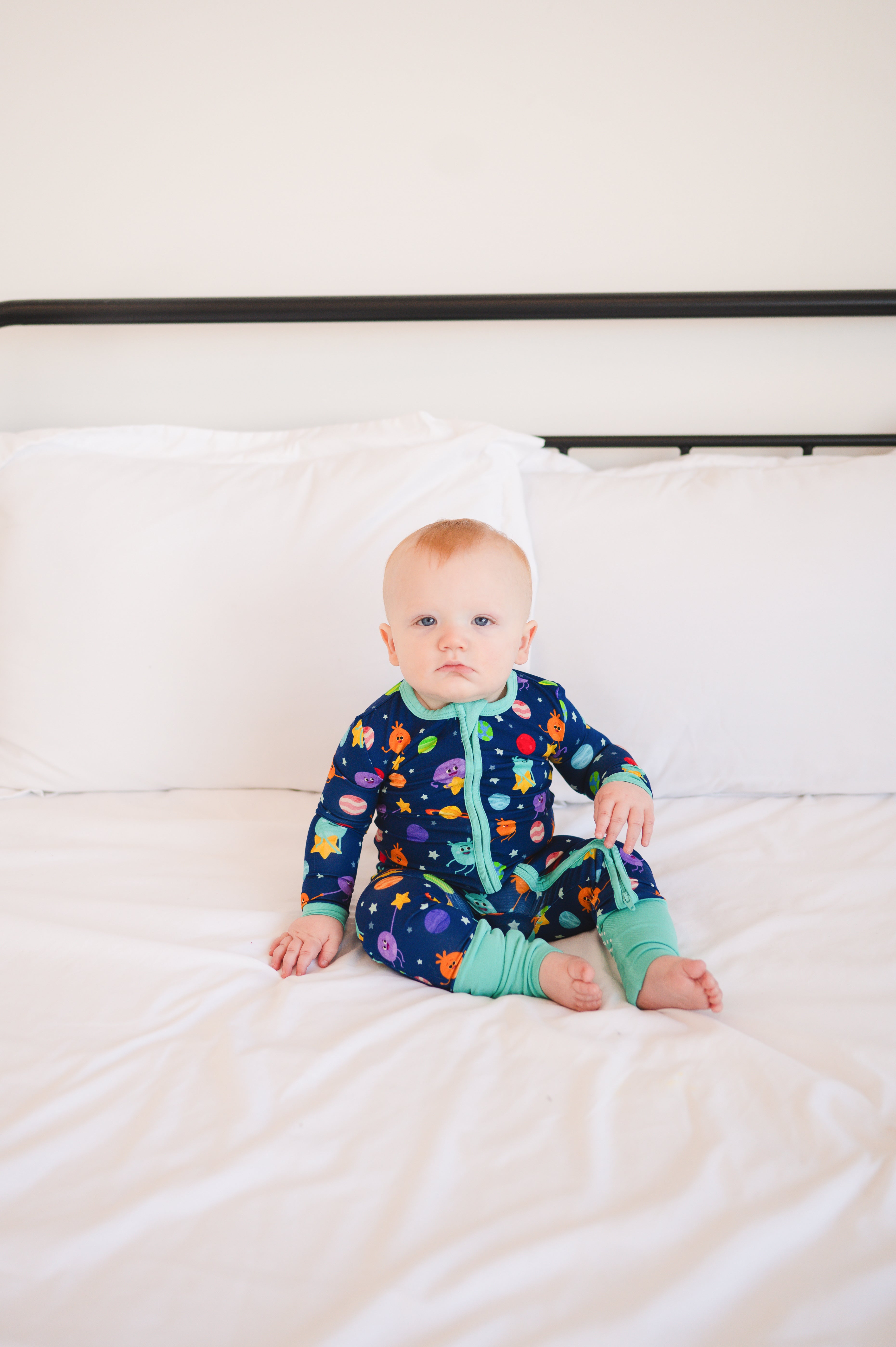 Flexi-Fit Zip PJ - Super Simple™ - The Bumble Nums in Space - Luxe - ploombaby Bamboo Baby Kid Clothing