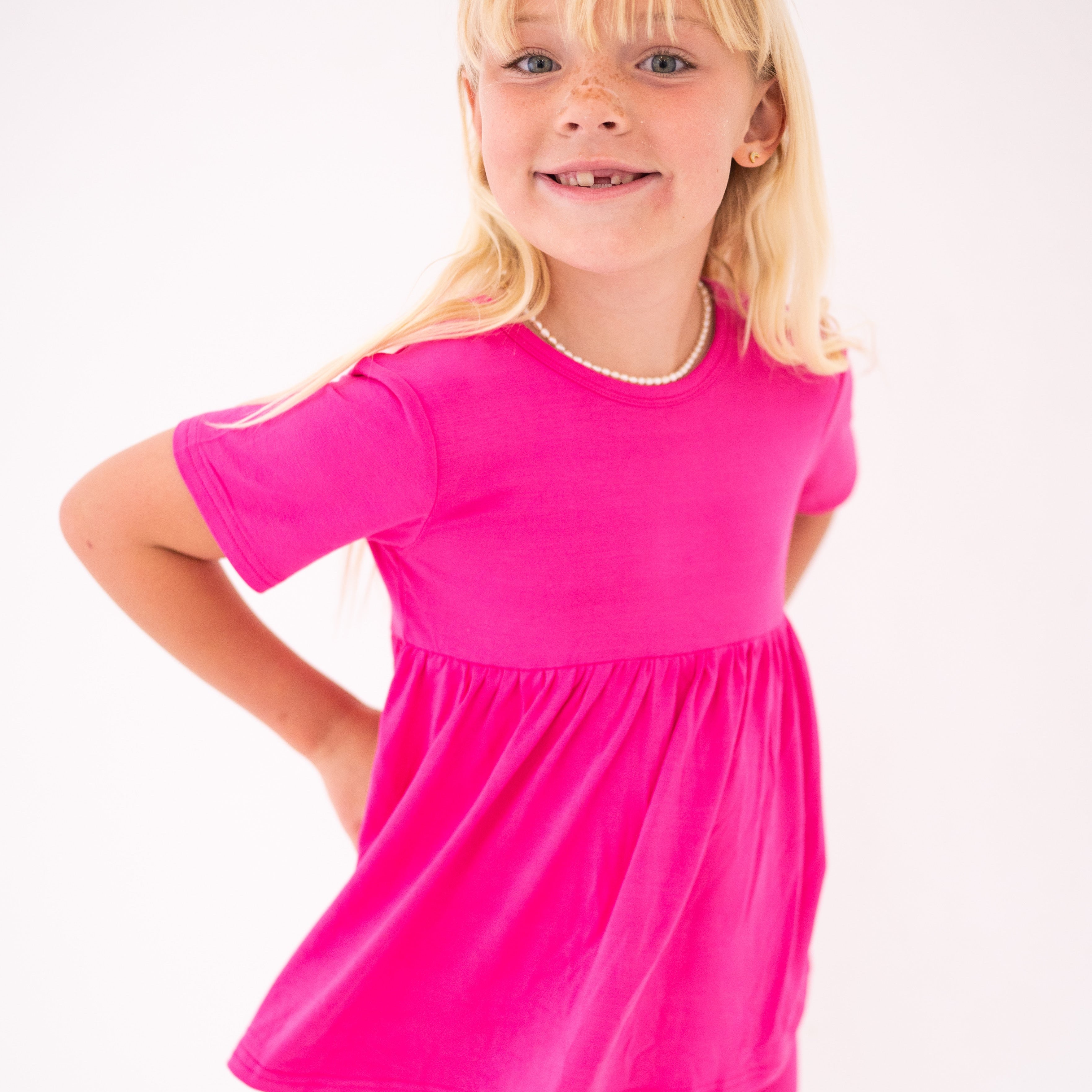 Peplum Top -Super Simple™ - Blossom Pink - Luxe Bamboo