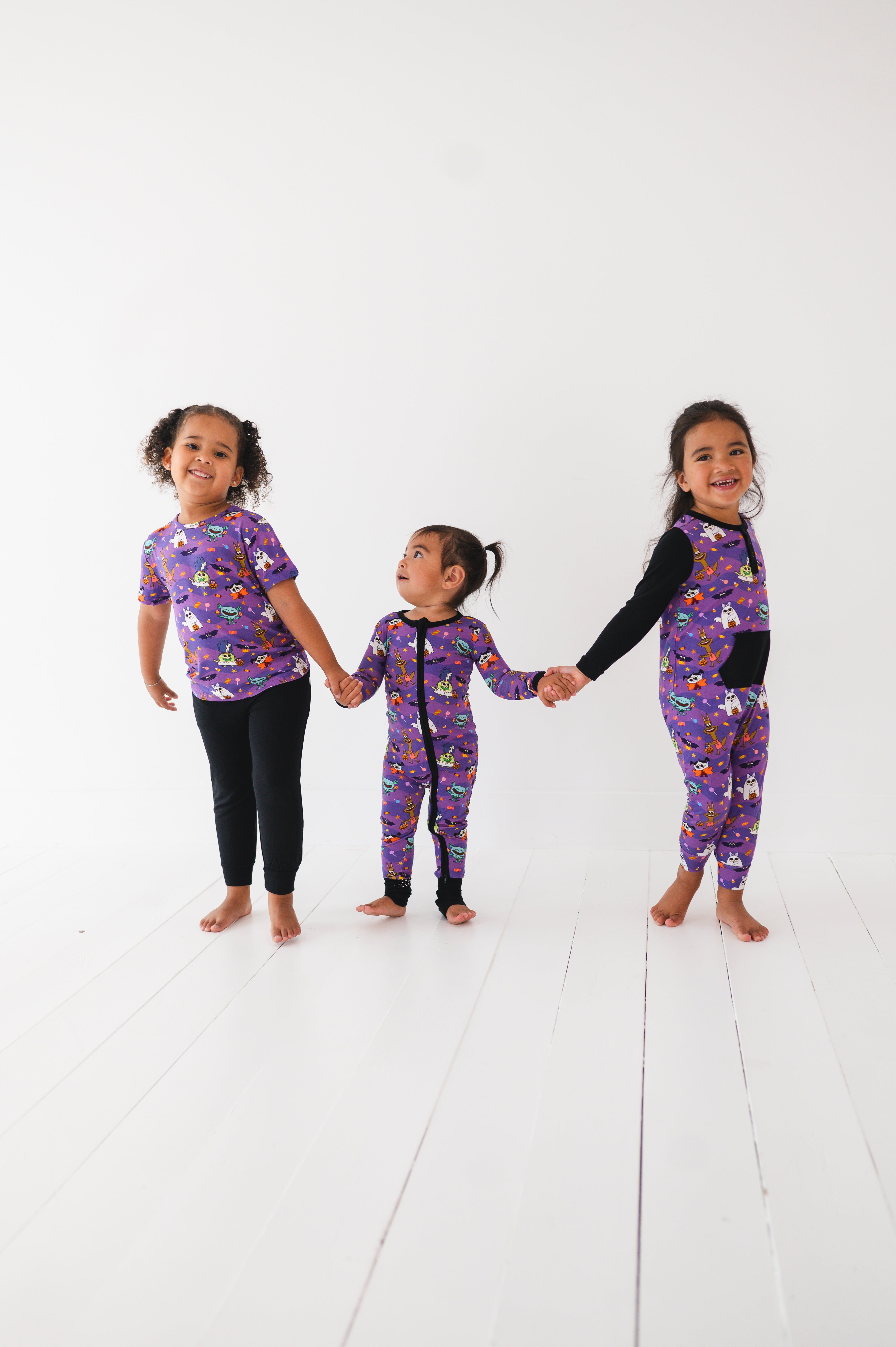 Flexi-Fit Zip PJ - Super Simple™ Monster Party - Luxe - ploombaby Bamboo Baby Kid Clothing