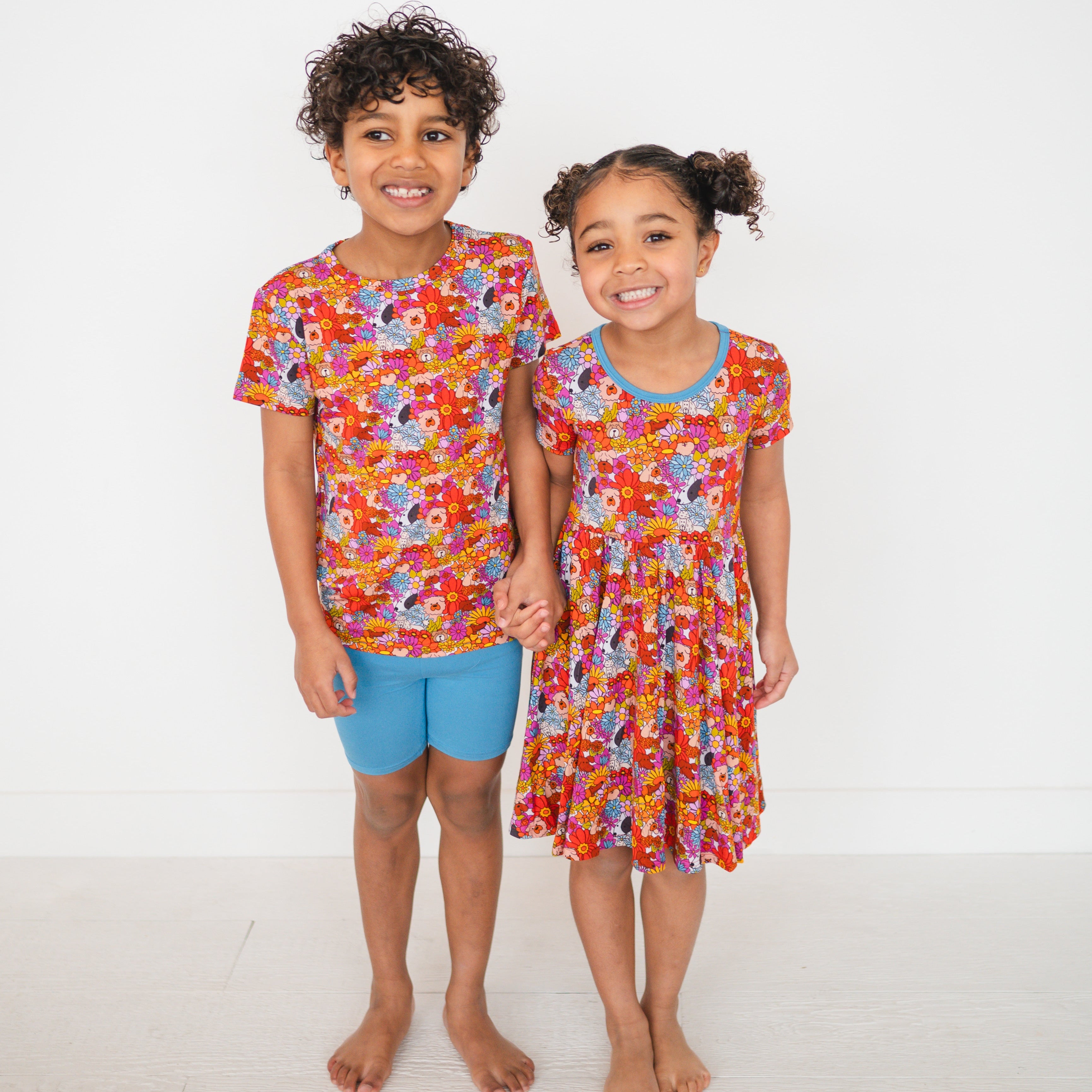 Dogwood Flowers T-shirt - Luxe Bamboo - ploombaby Bamboo Baby Kid Clothing