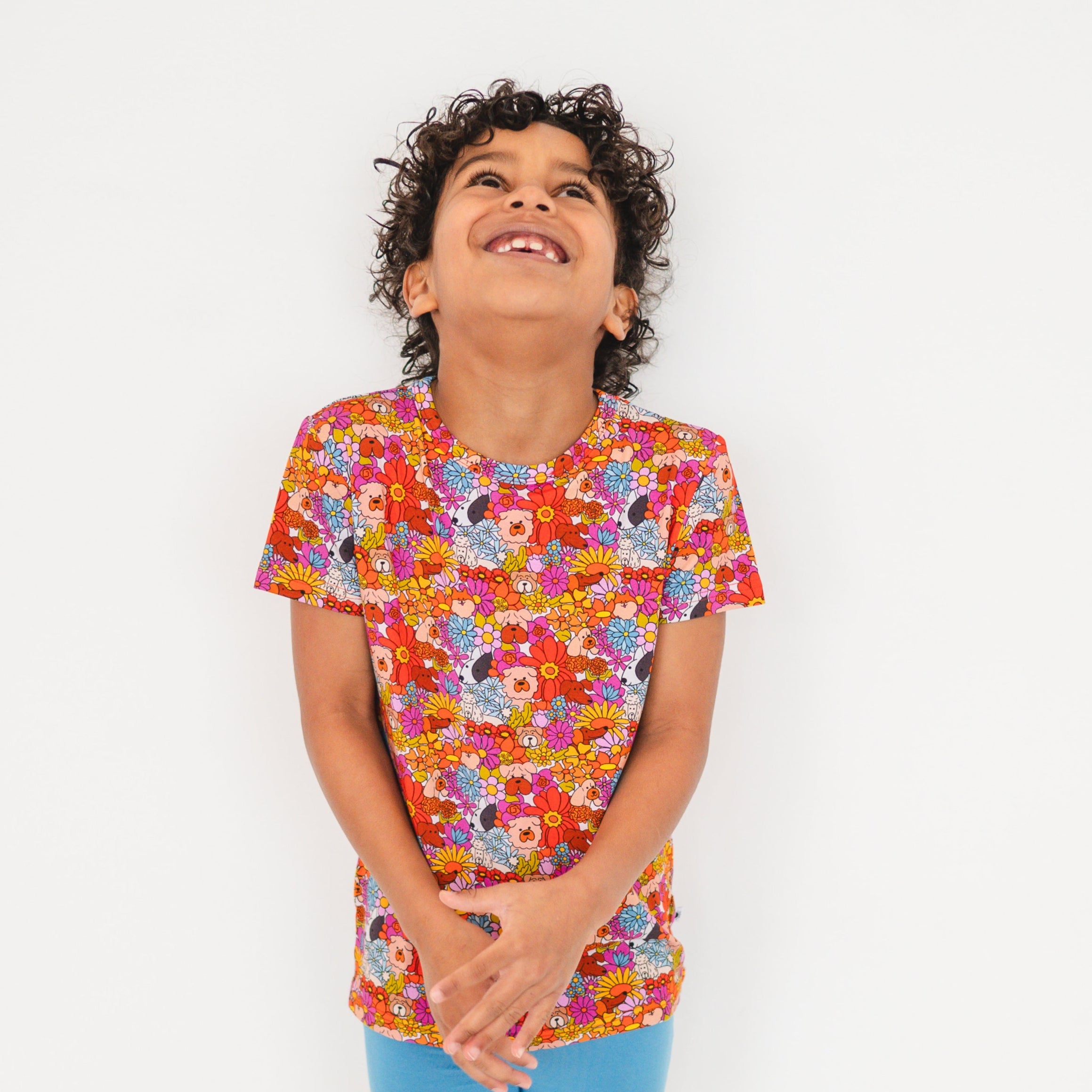 Dogwood Flowers T-shirt - Luxe Bamboo - ploombaby Bamboo Baby Kid Clothing