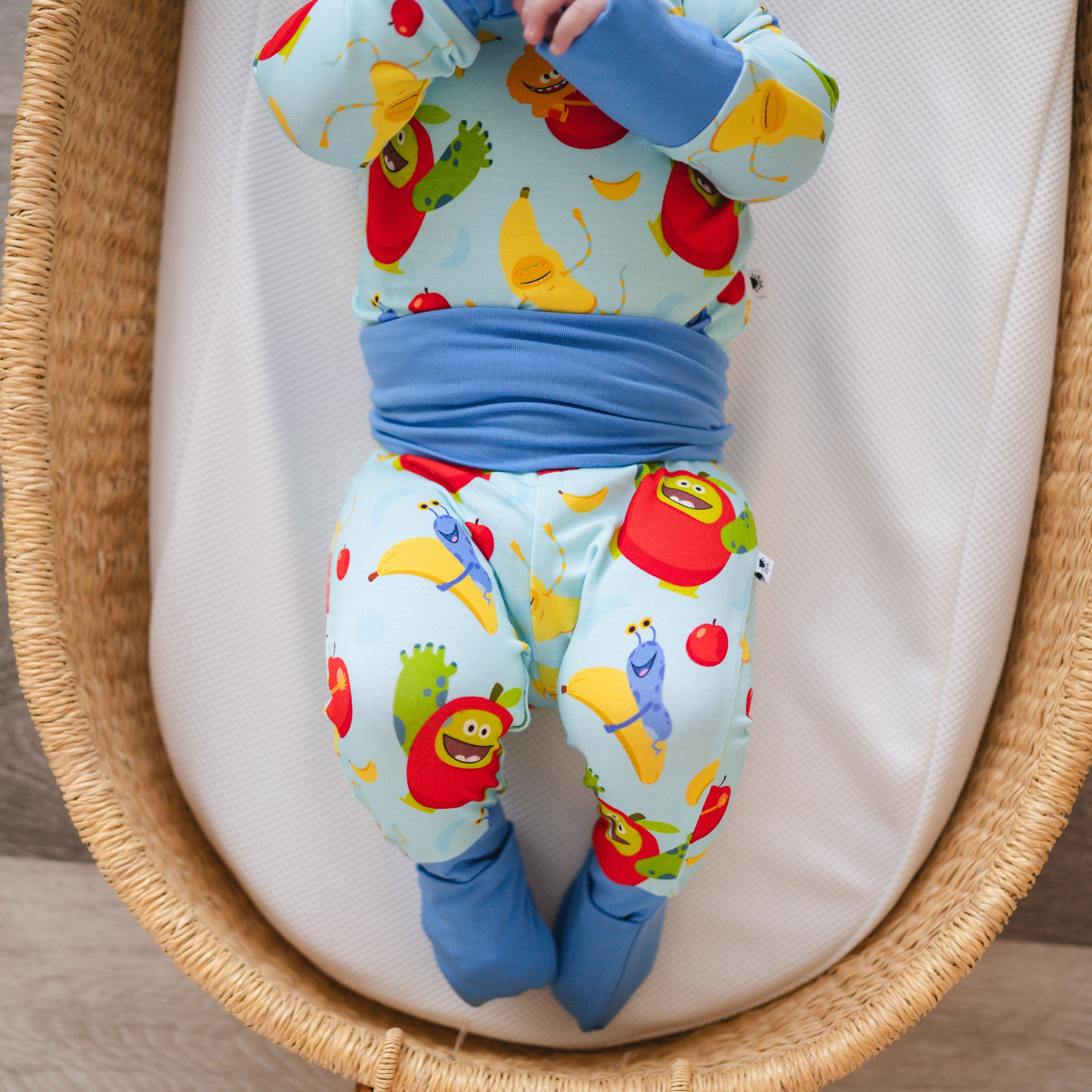 Flexi-Fit Baby Sets - Super Simple™ Apples & Bananas - Luxe - ploombaby Bamboo Baby Kid Clothing