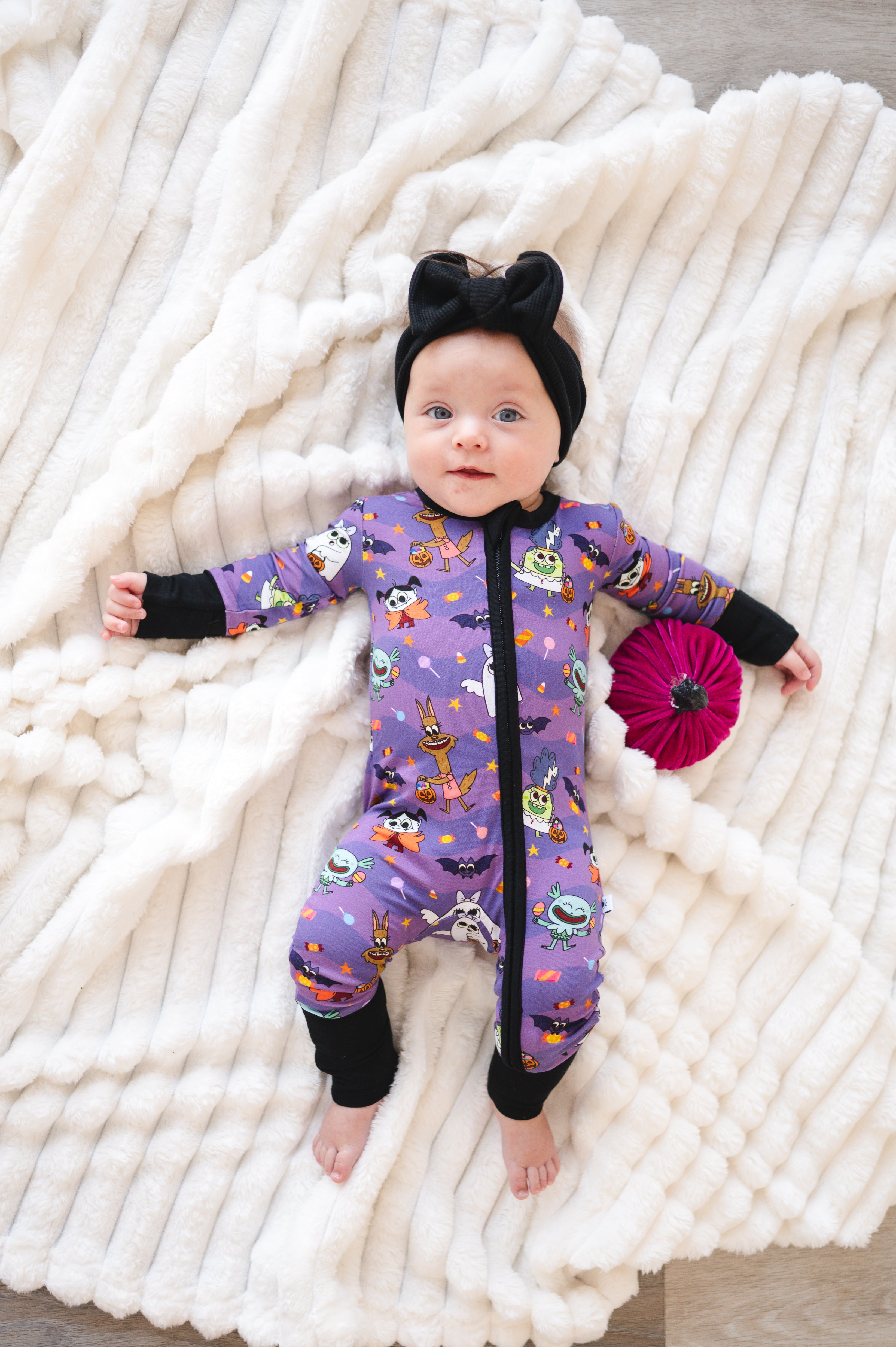 Flexi-Fit Zip PJ - Super Simple™ Monster Party - Luxe - ploombaby Bamboo Baby Kid Clothing