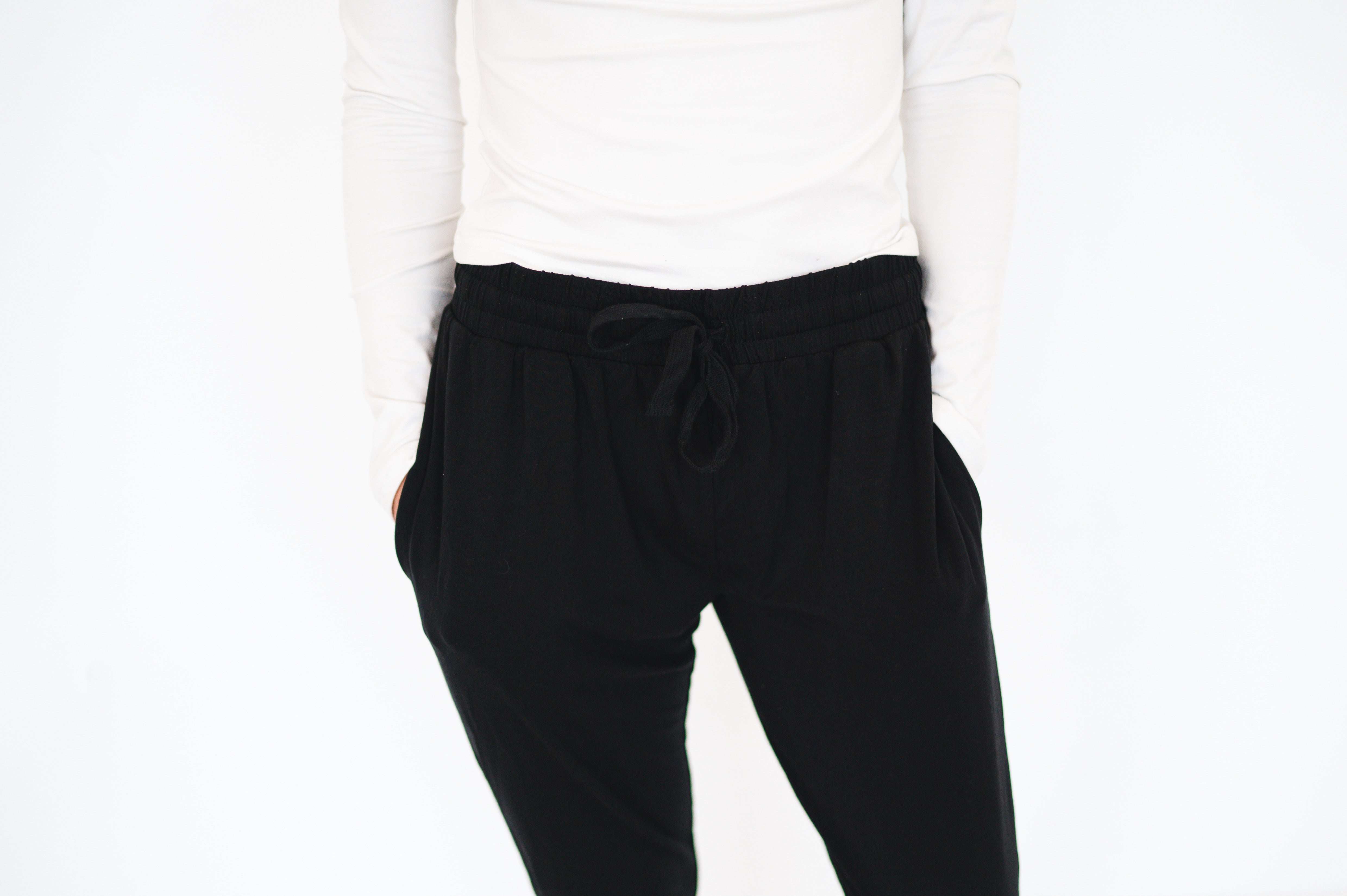 Womens Fit Jogger - Obsidian - Luxe - ploombaby Bamboo Baby Kid Clothing