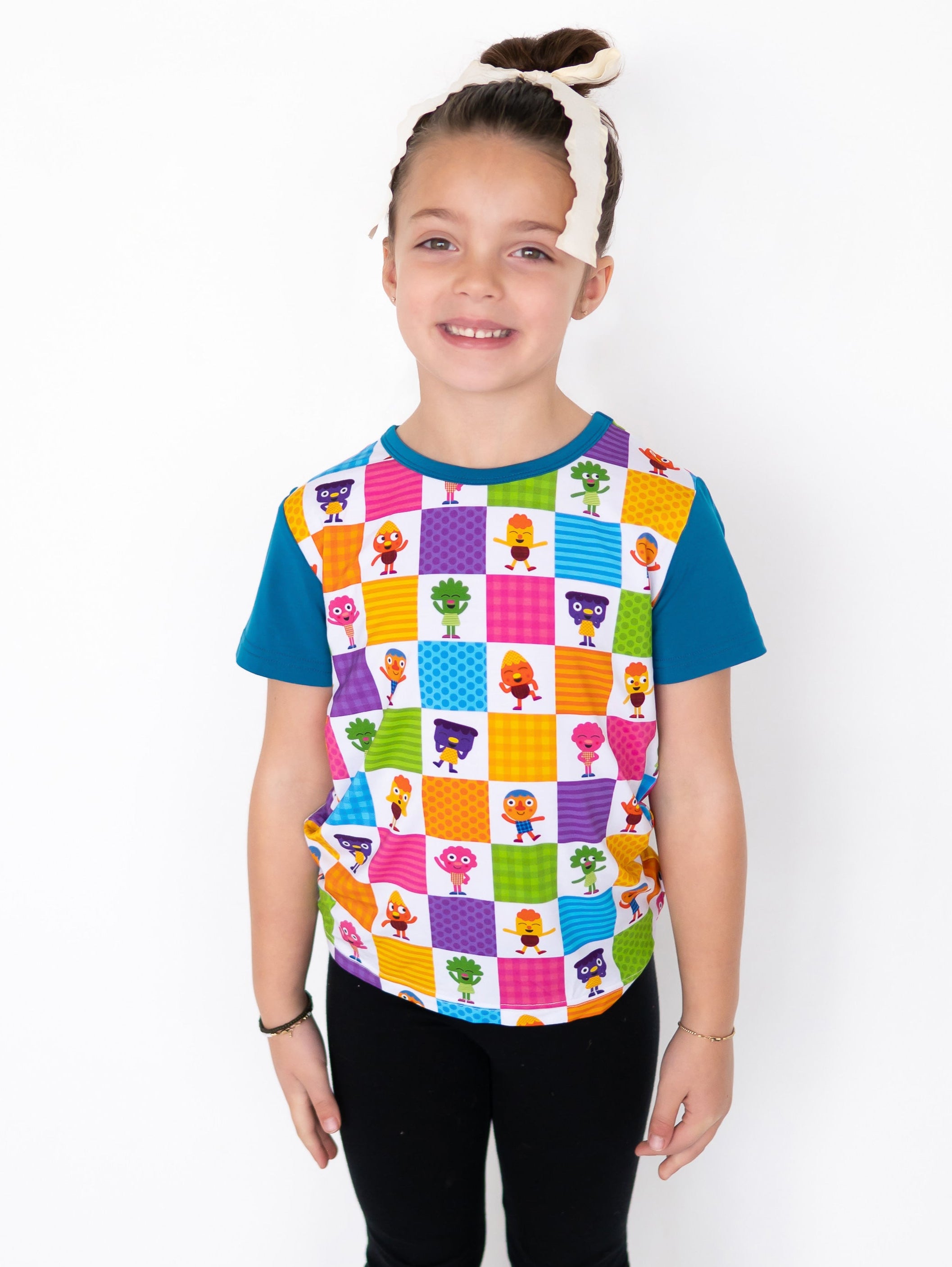 T-shirt - Super Simple™ Noodle & Pals - If You're Happy - Tencel Modal