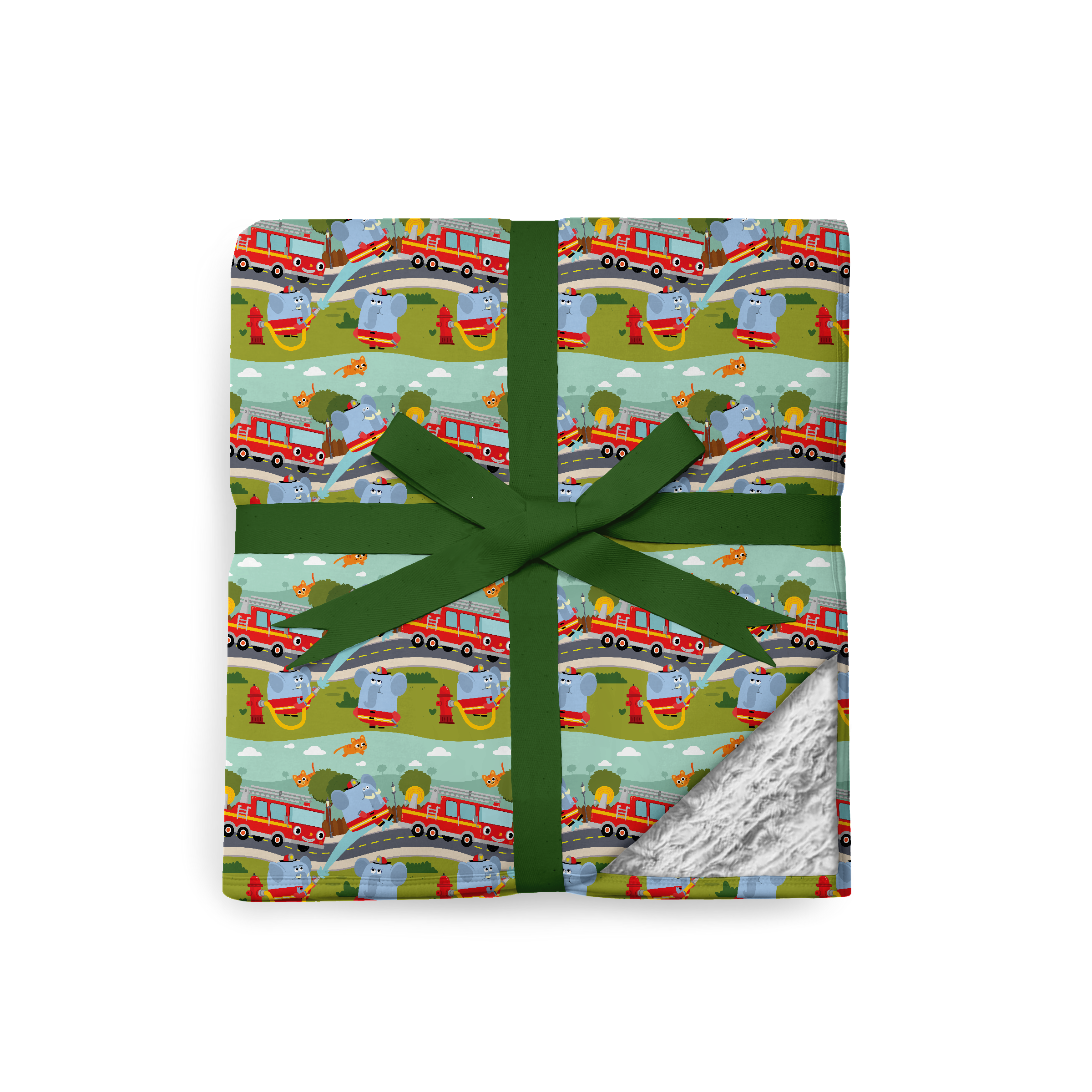 PREORDER TAT 14 WEEKS - Couch Luxe Plushy - Super Simple™ Here Comes the Firetruck - Tencel™ Modal