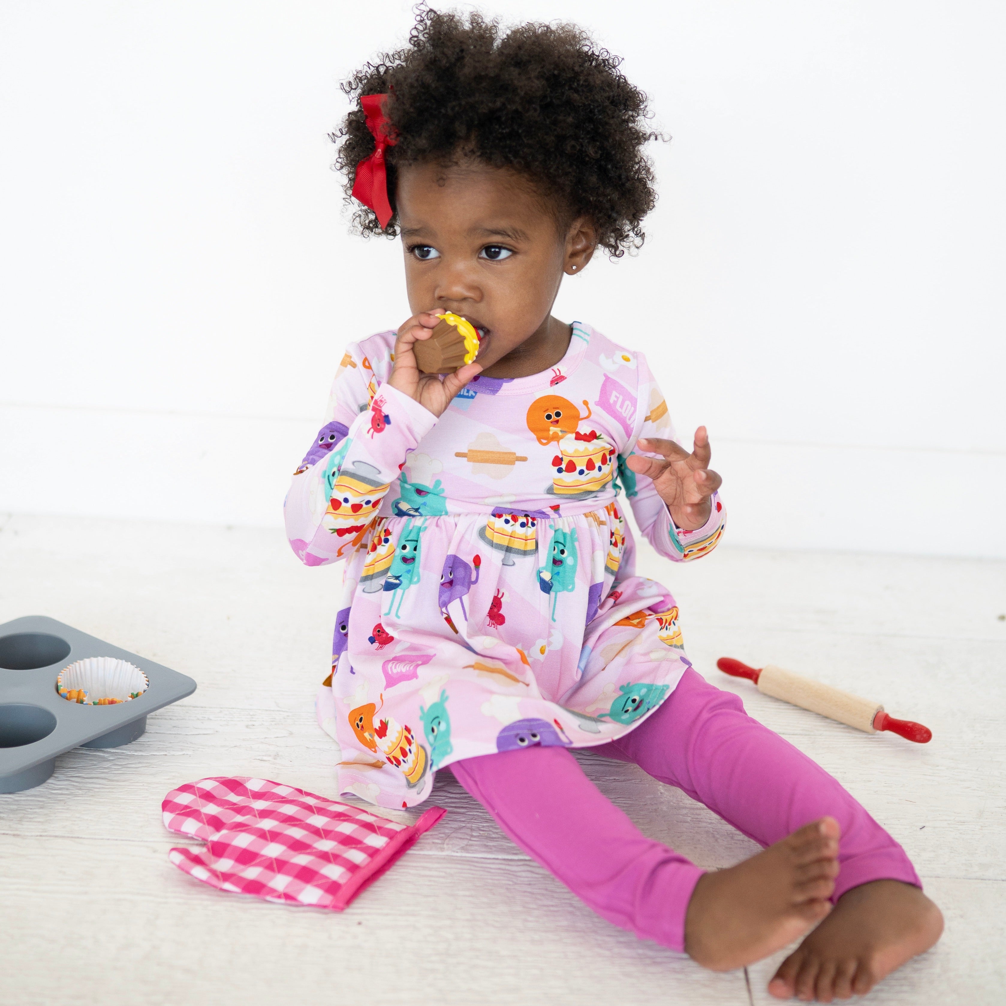 Long Sleeve Peplum Top - Super Simple™ Bumble Baker - Luxe Bamboo