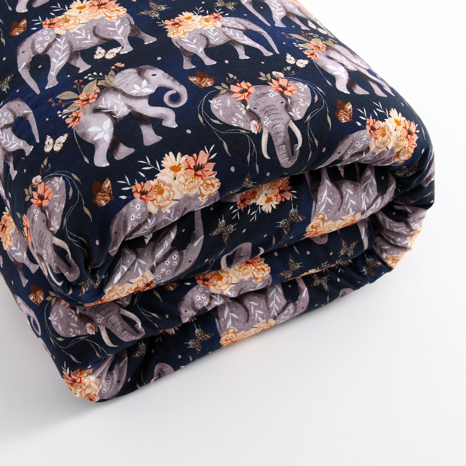 Luxe Plushy Couch Blanket - Elephants - Luxe - ploombaby Bamboo Baby Kid Clothing