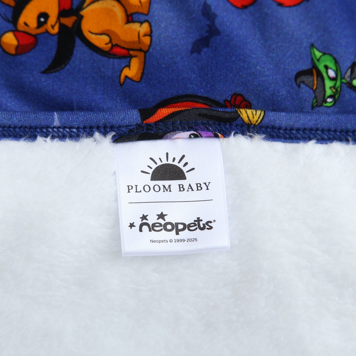 A Ploom Baby x Neopets Halloween print plush blanket.