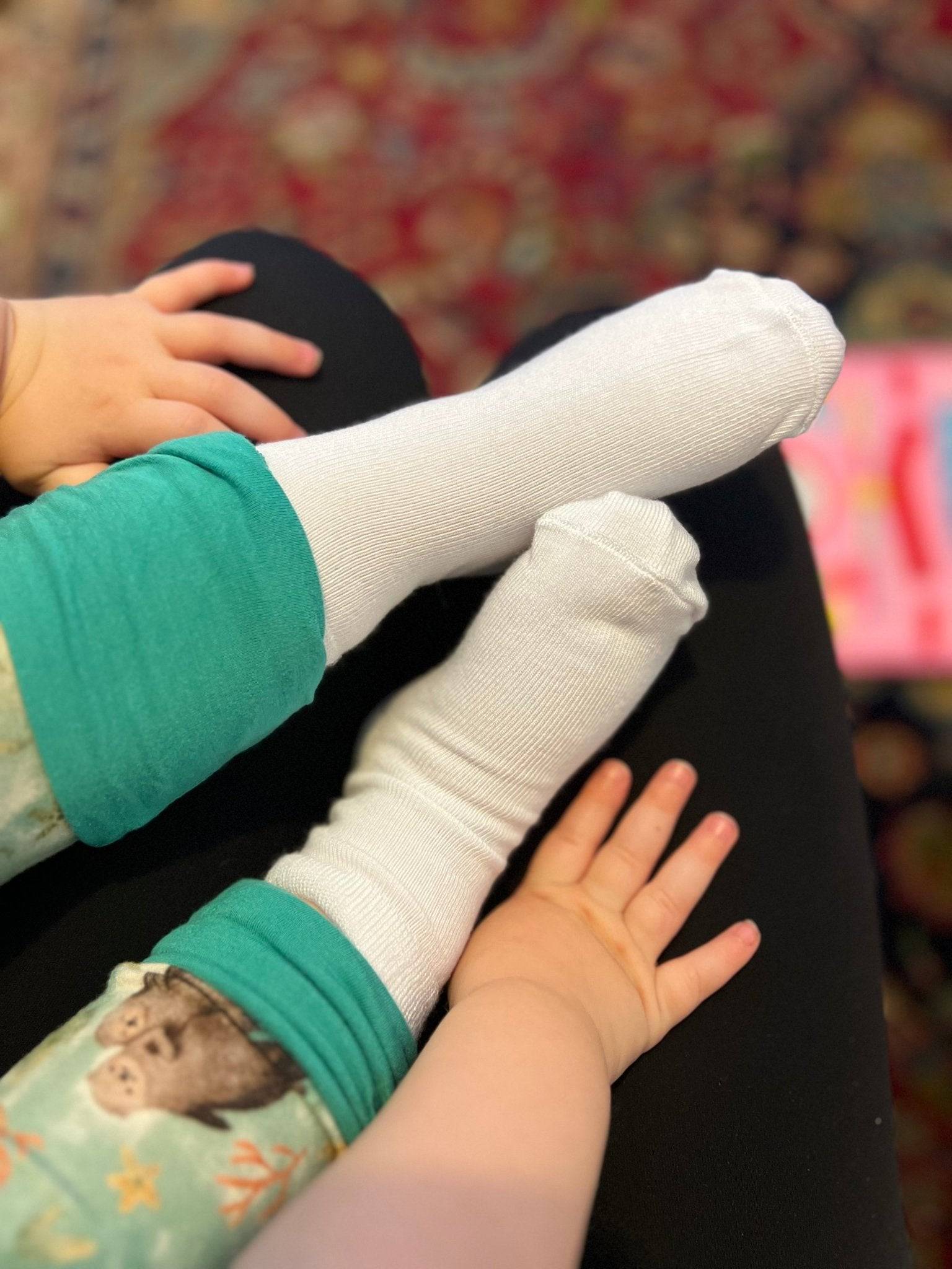 Grippy Socks- 2 Pack - ploombaby Bamboo Baby Kid Clothing