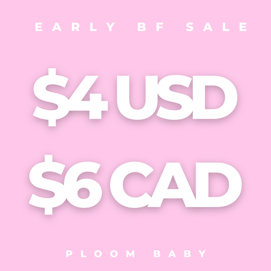 Black Friday $4 USD / $6 CAD