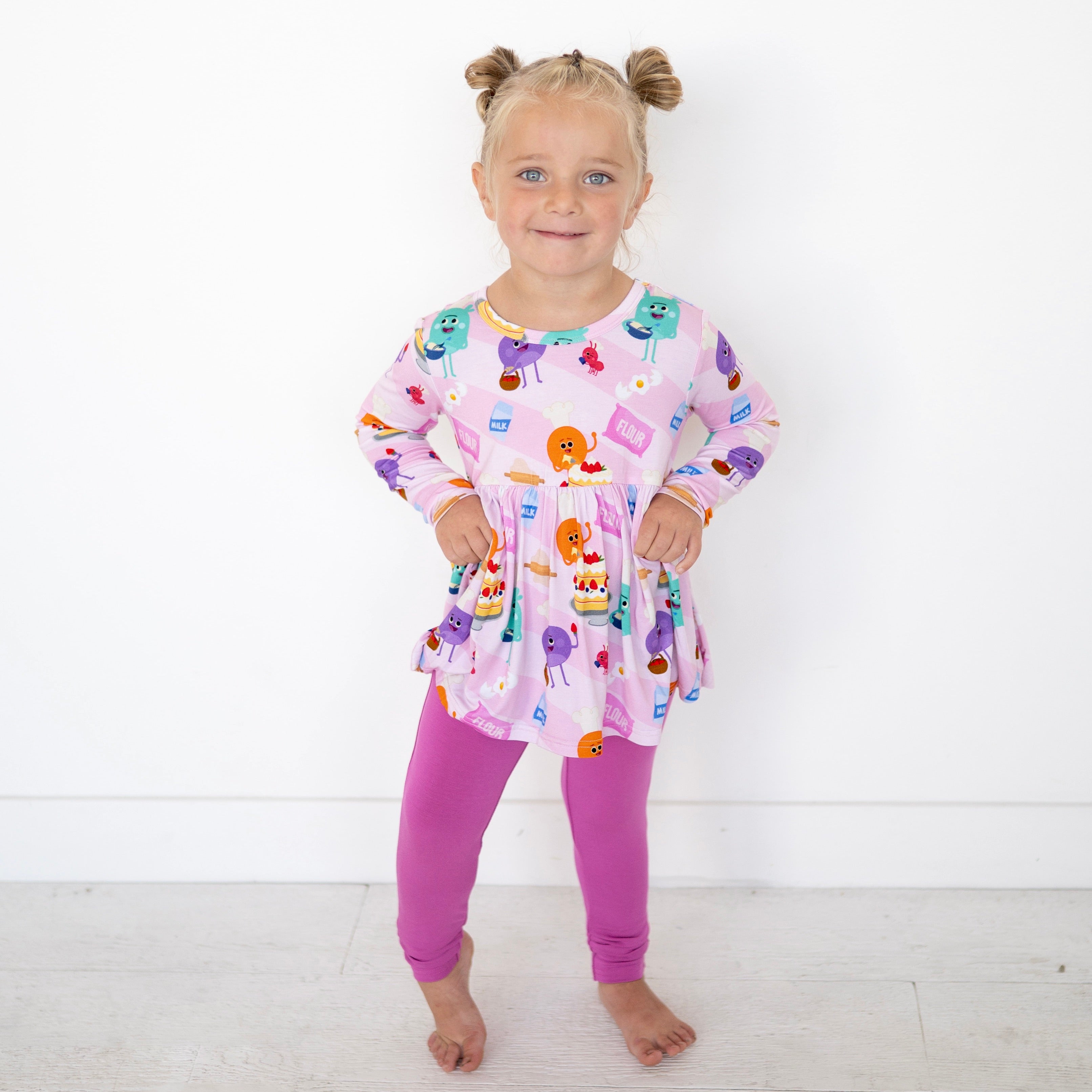 Long Sleeve Peplum Top - Super Simple™ Bumble Baker - Luxe Bamboo
