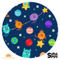 PREORDER : 15 WEEK TAT - Super Simple Bumble Nums in Space - Couch Quilty - Luxe Bamboo