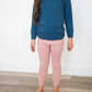 Ribbed Slouch Pant - Pink- Organic Cotton