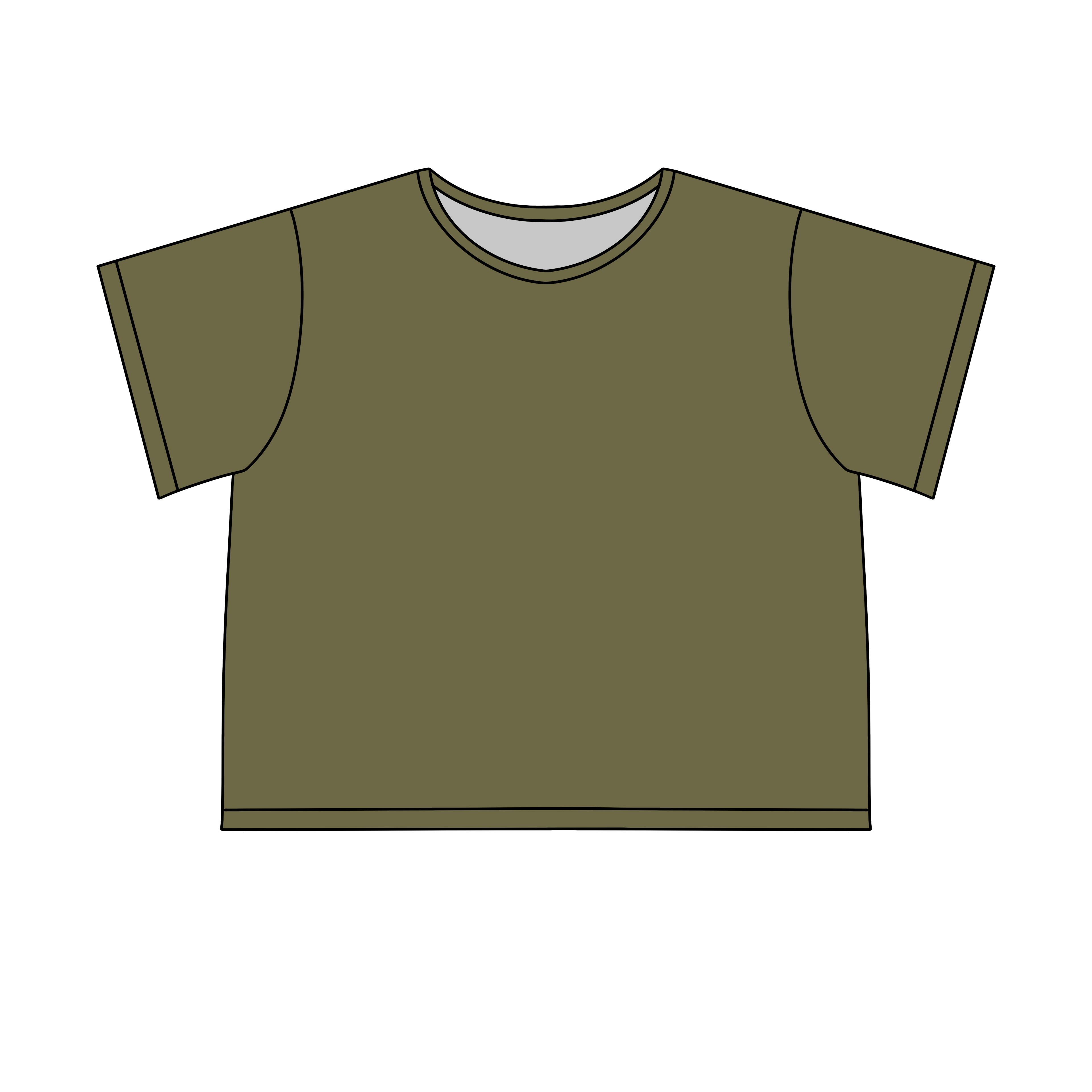 PRE-ORDER - TAT 14 WEEKS - Adult Mega Sleep Tee - Olive - Ploom Collective - Tencel Modal