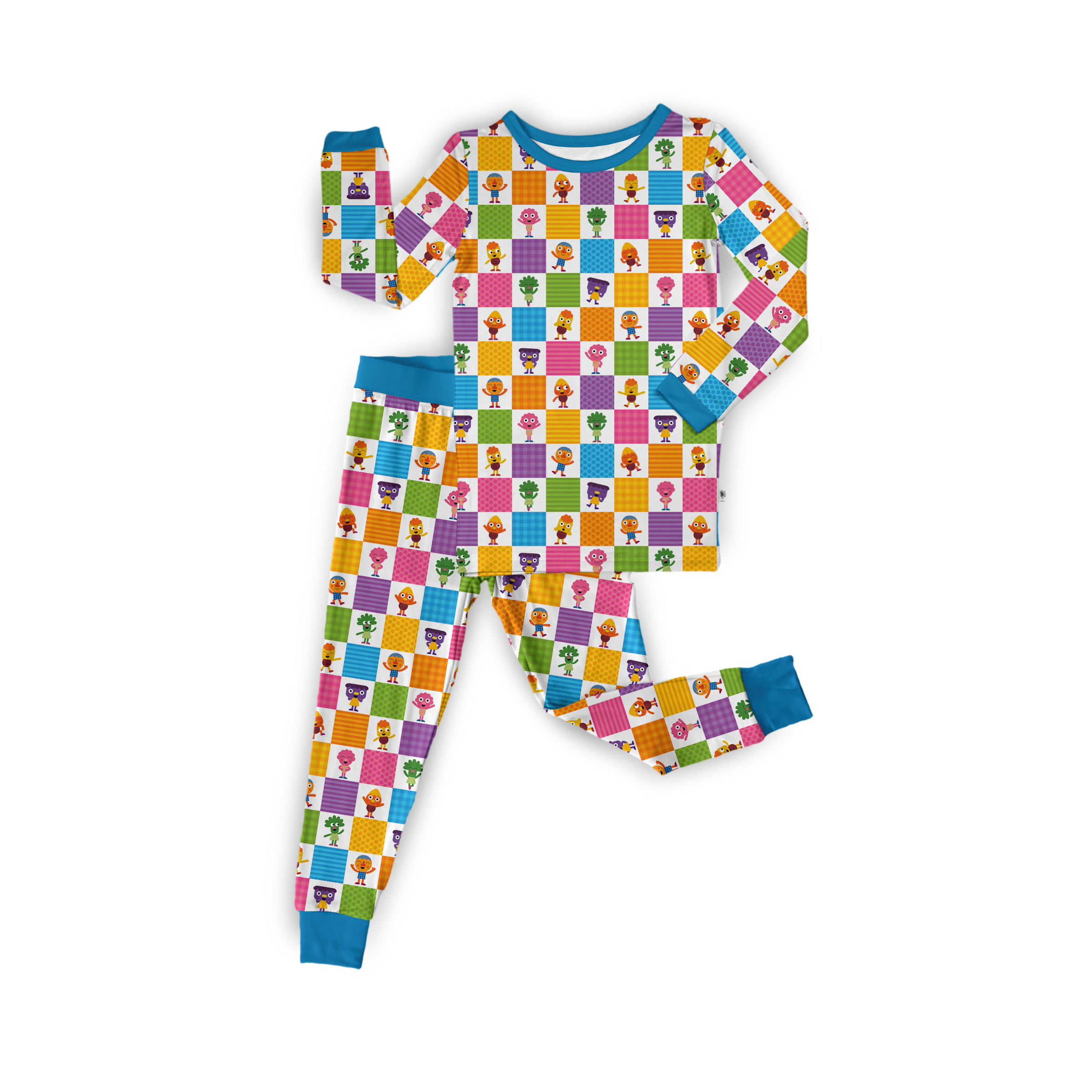 PRE-ORDER - TAT 14 WEEKS - Classic Fit PJ Set - Super Simple™ Noodle & Pals - If You're Happy - Tencel Modal