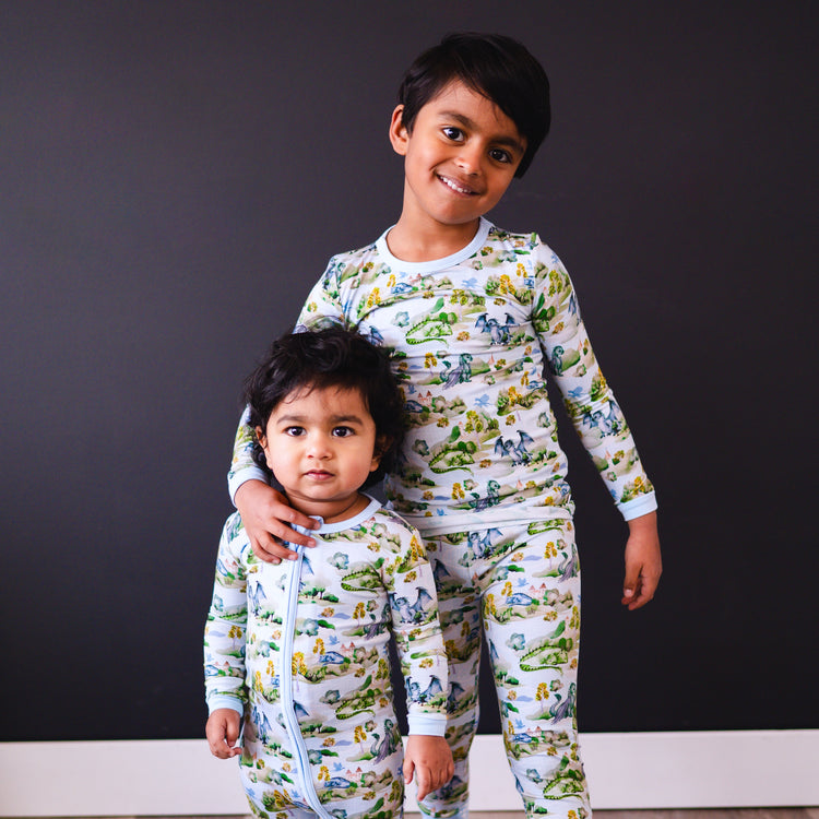 Convertible Footie PJ Set - Dragonshire 2.0 - Luxe Bamboo