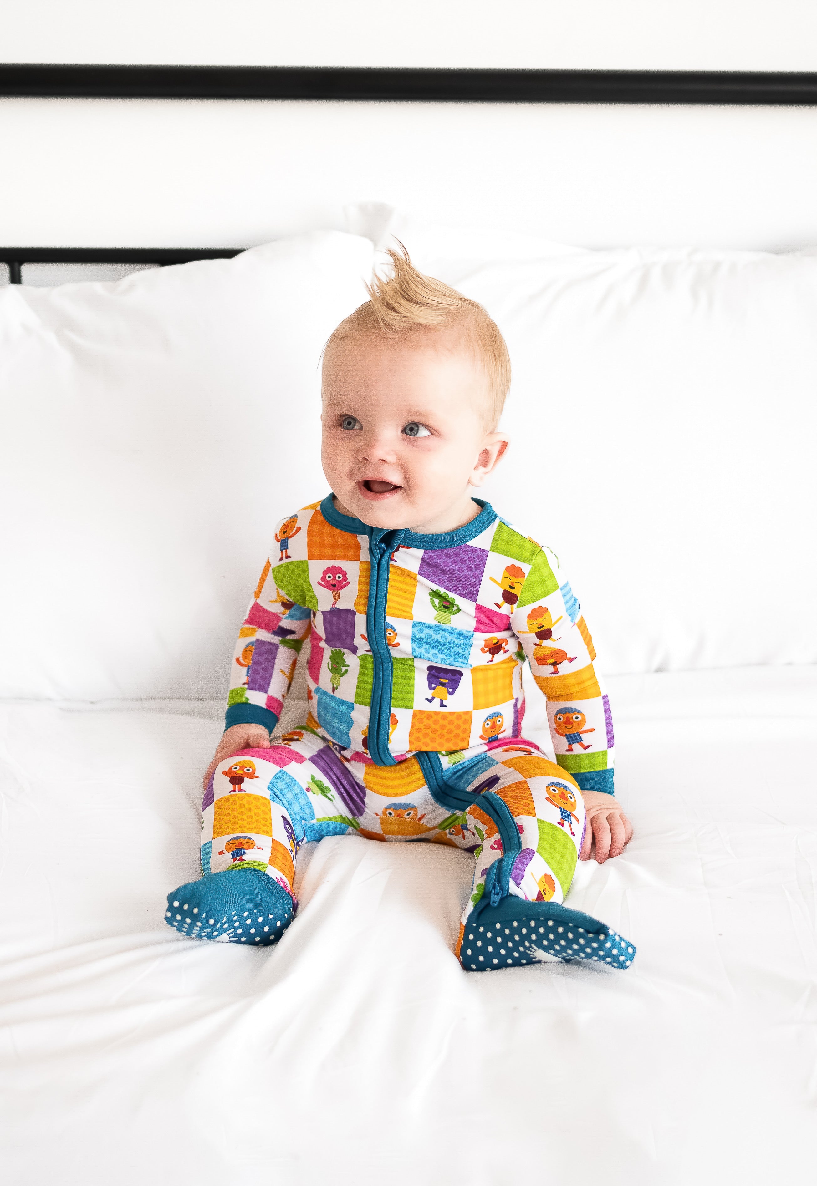 Flexi- Fit Zip PJ - Super Simple™ Noodle & Pals - If You're Happy - Tencel Modal