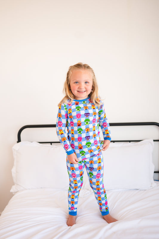 Classic Fit PJ Set - Super Simple Noodle & Pals - Luxe Bamboo