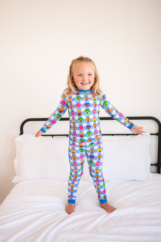 Classic Fit PJ Set - Super Simple Noodle & Pals - Luxe Bamboo