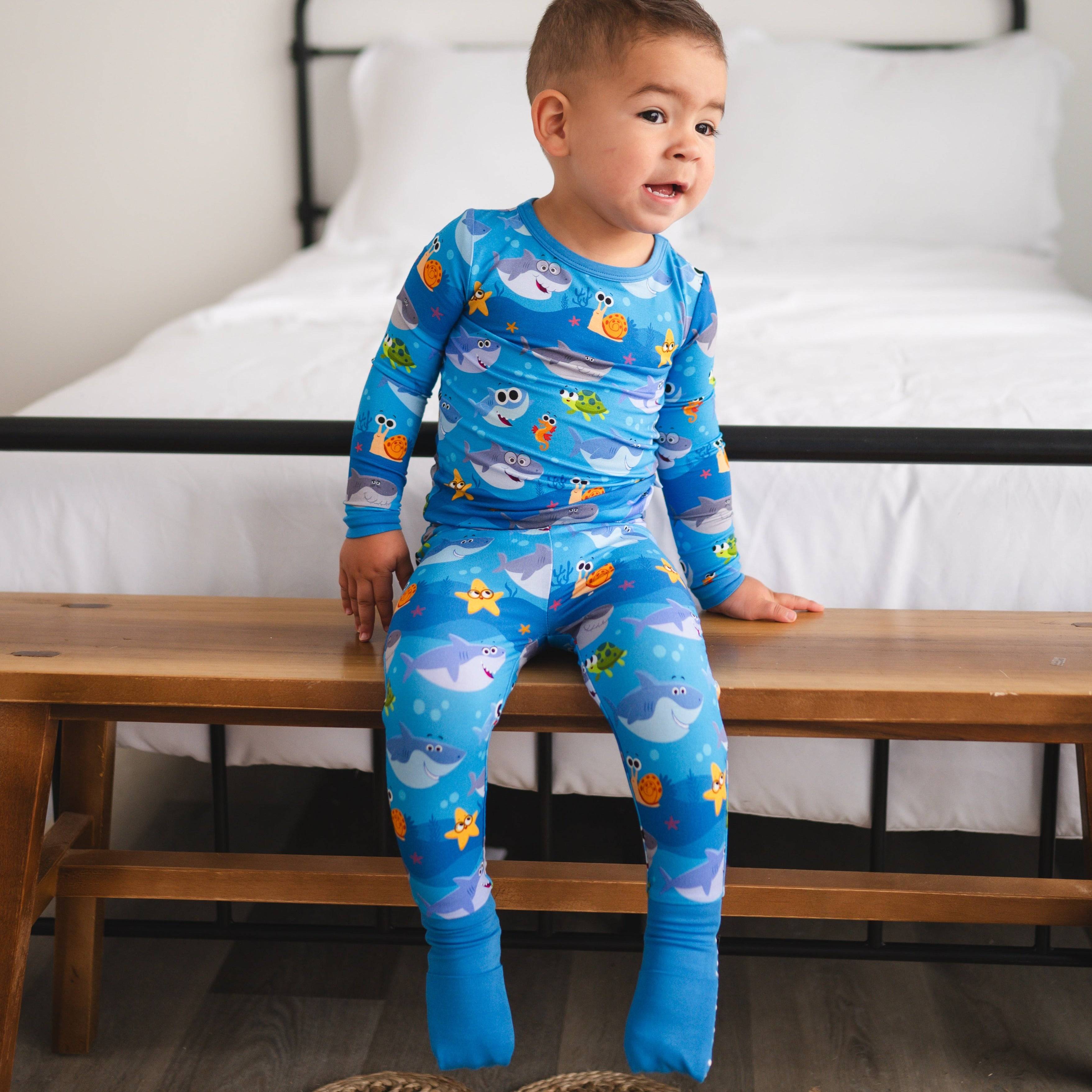 Flexi-Fit PJ Set - Super Simple Baby Shark - Luxe Bamboo