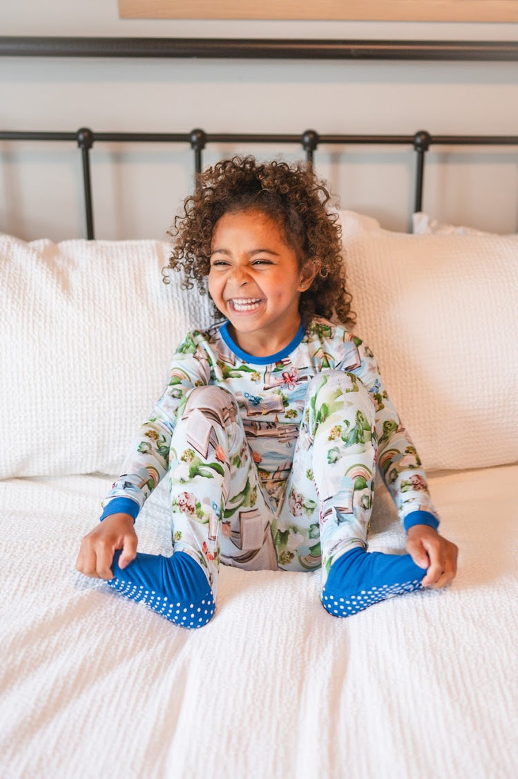 Convertible Footie PJ Set - Storytime - Luxe Bamboo