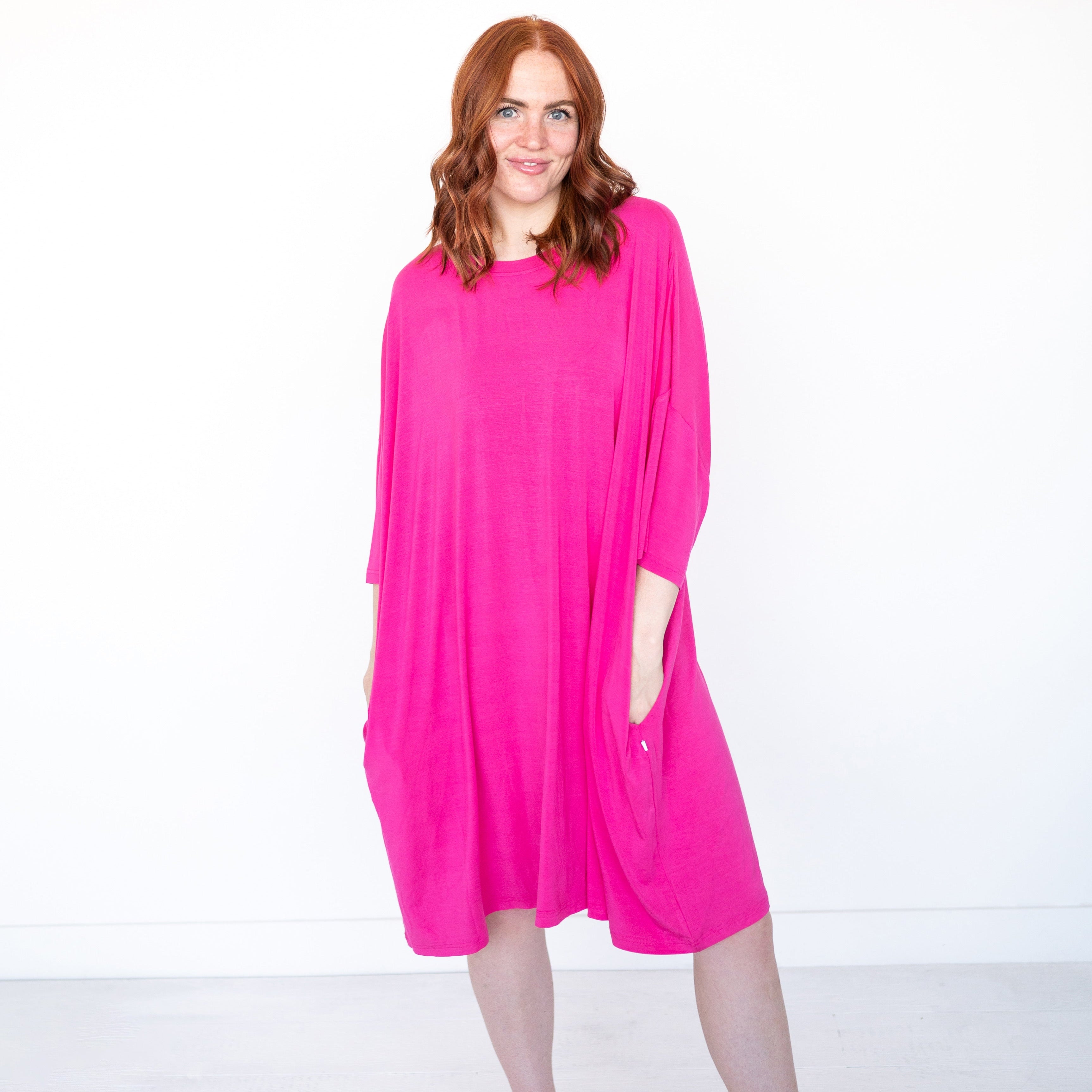 Adult Mega Sleep Tee - Super Simple™ - Blossom Pink - Luxe Bamboo