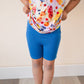 Biker Short - Storytime Blue - Luxe Bamboo