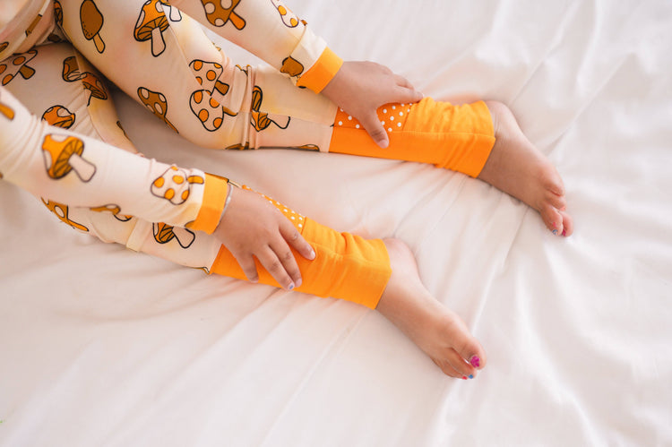 Convertible Footie PJ Set - Shroomy - Luxe Bamboo