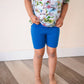 Biker Short - Storytime Blue - Luxe Bamboo