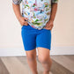 Biker Short - Storytime Blue - Luxe Bamboo