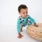 Henley Play Romper - Otters - Luxe Bamboo