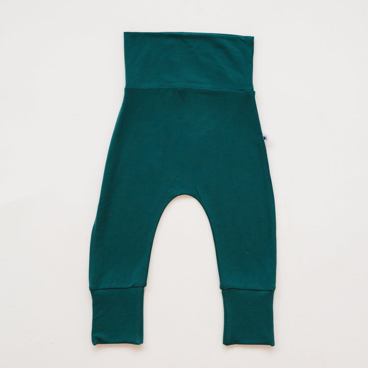 Grow with me pant - Duck Pond Green - Super Simple 5 Little Ducks - Luxe Bamboo