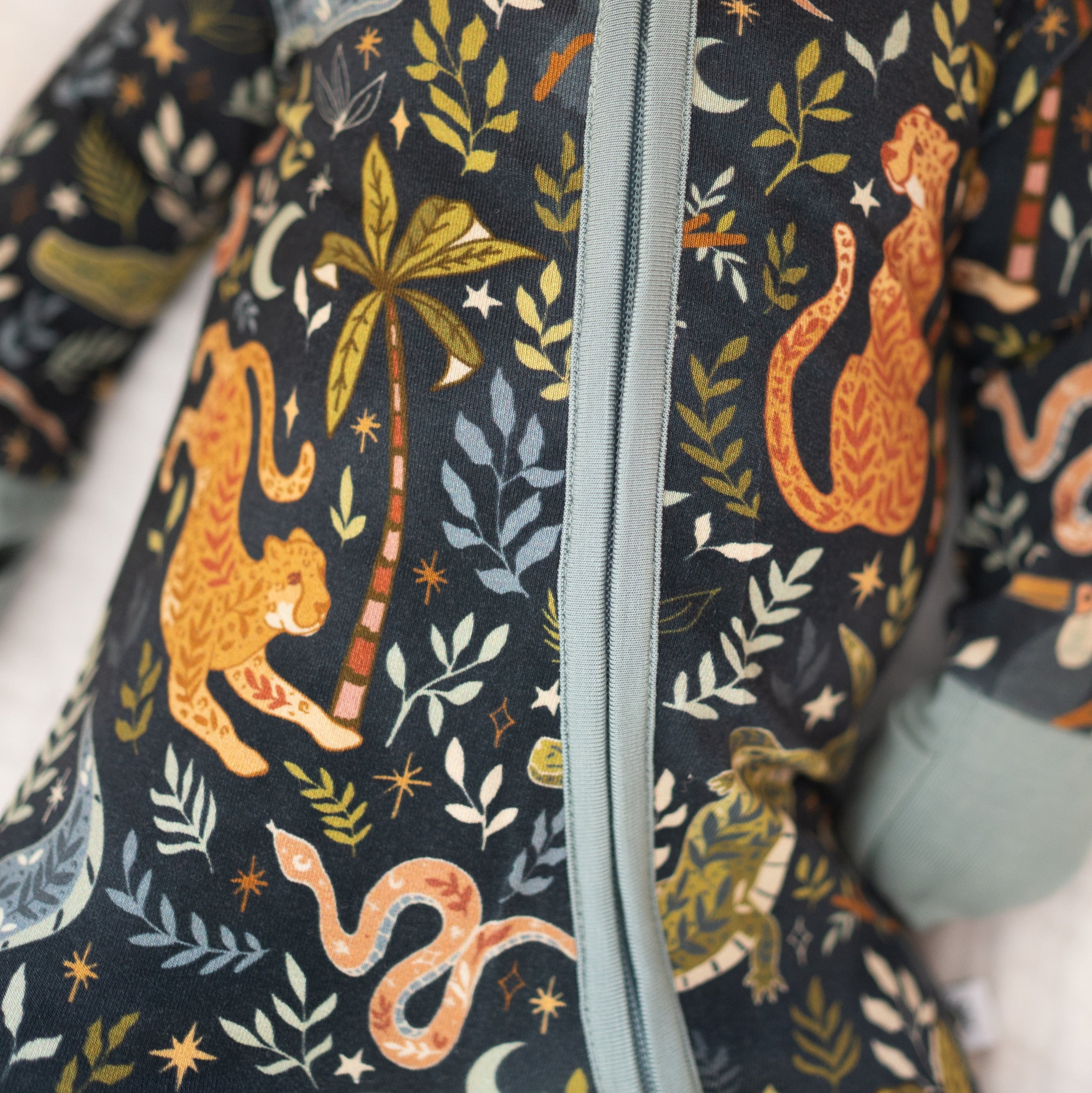 Flexi-Fit Zip PJ - Night Jungle - Luxe