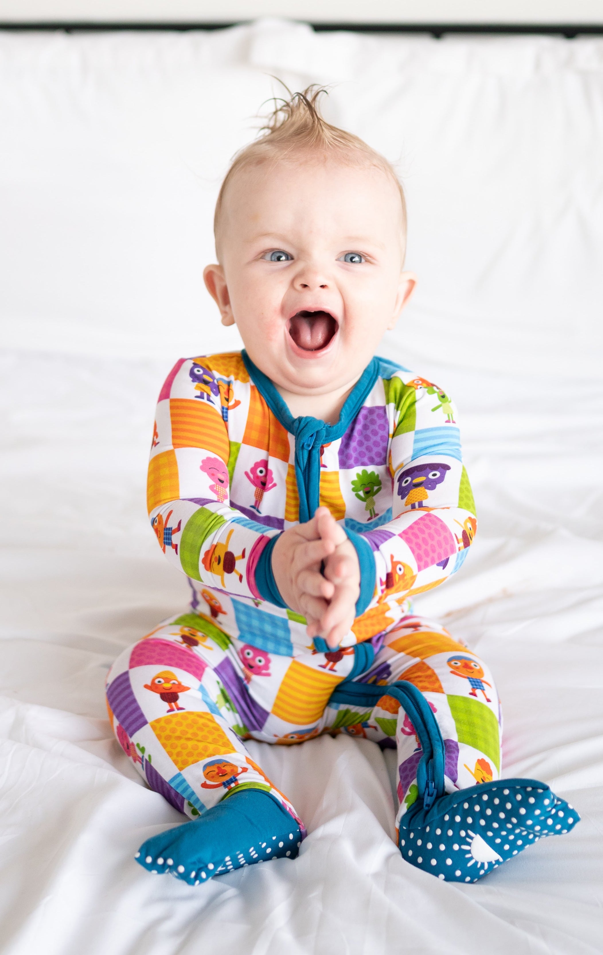 Flexi- Fit Zip PJ - Super Simple™ Noodle & Pals - If You're Happy - Tencel Modal