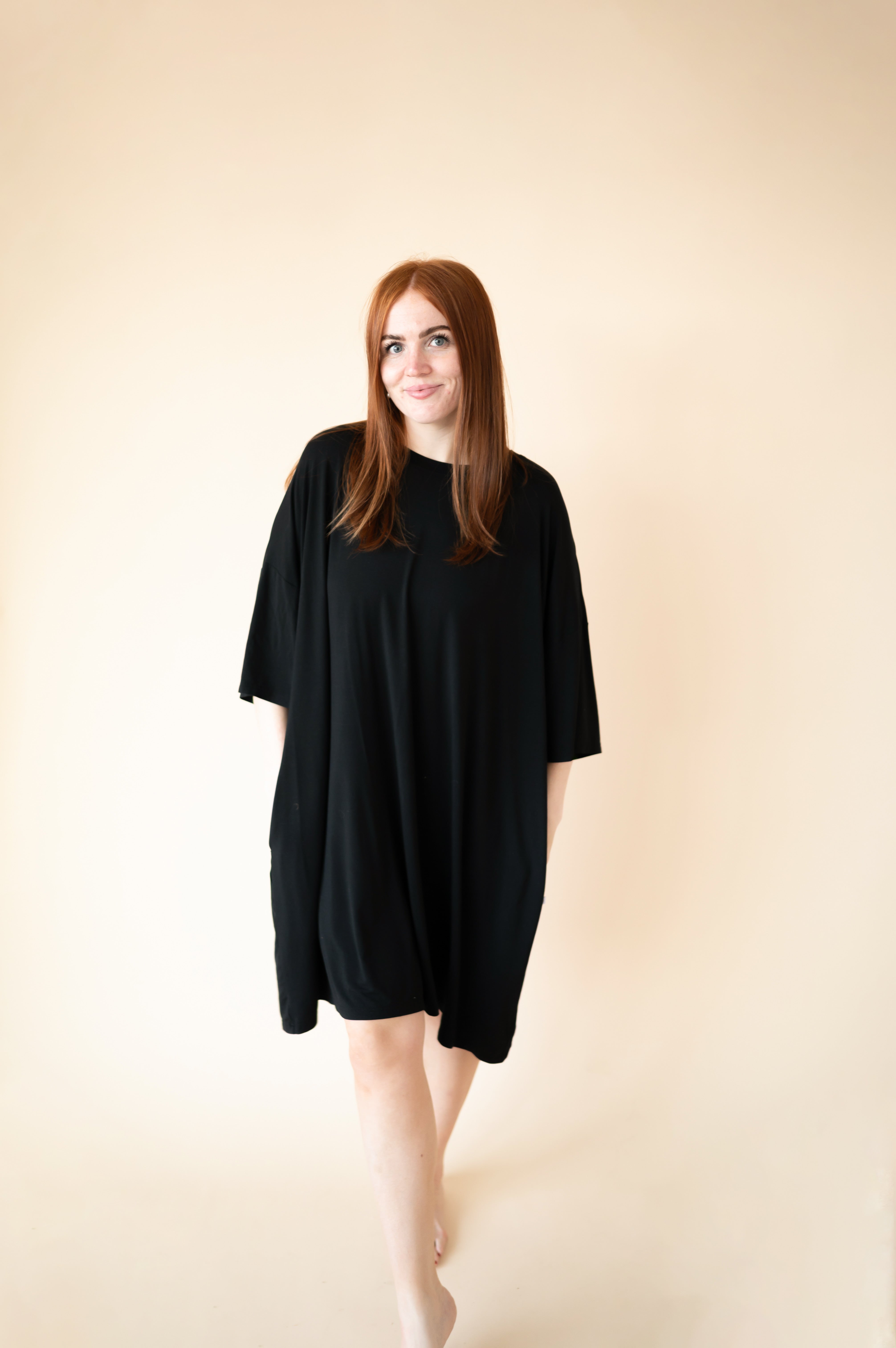 Adult Mega Sleep Tee - Obsidian - Ploom Collective - Tencel™ Modal