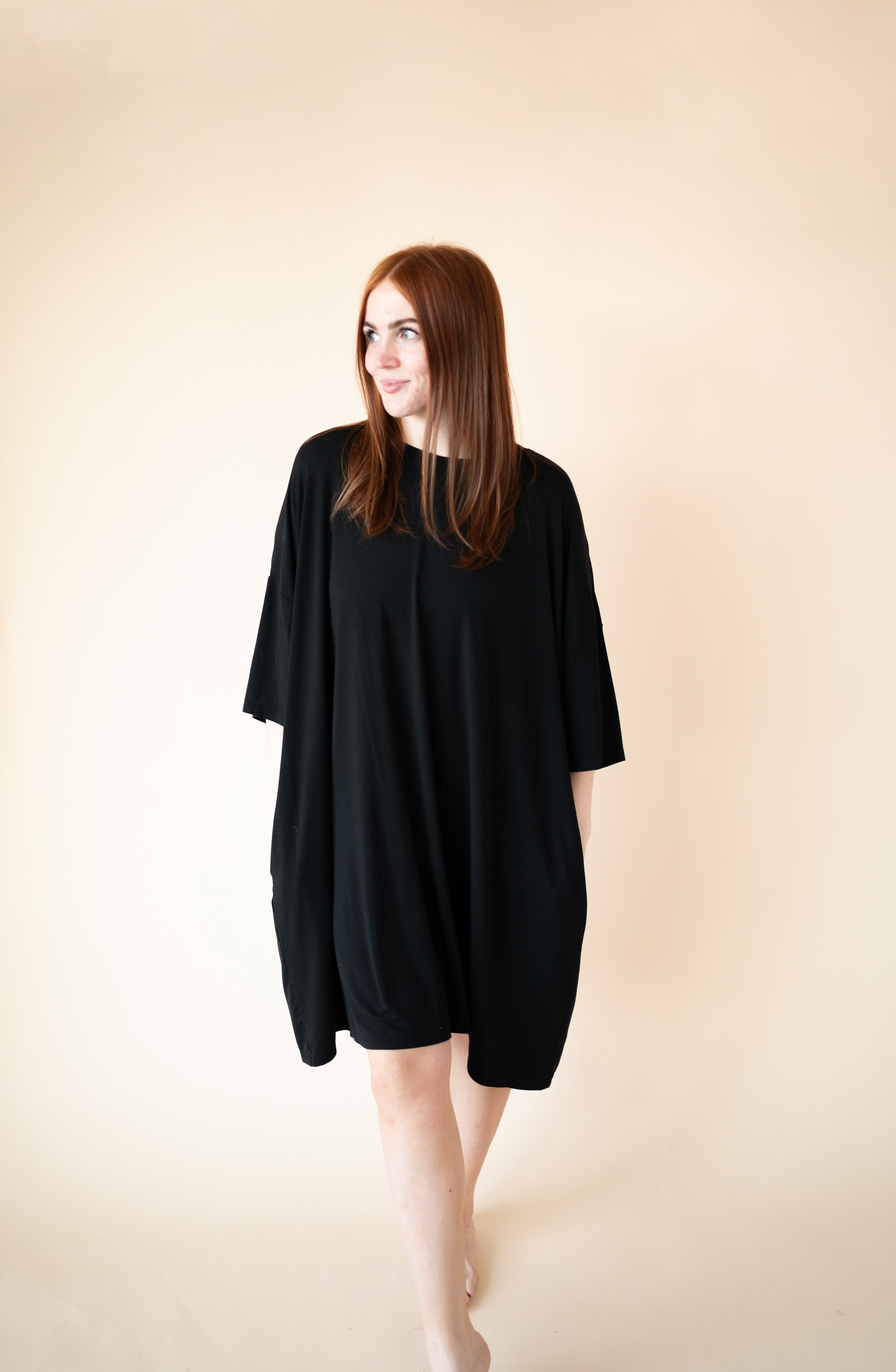 Adult Mega Sleep Tee - Obsidian - Ploom Collective - Tencel™ Modal