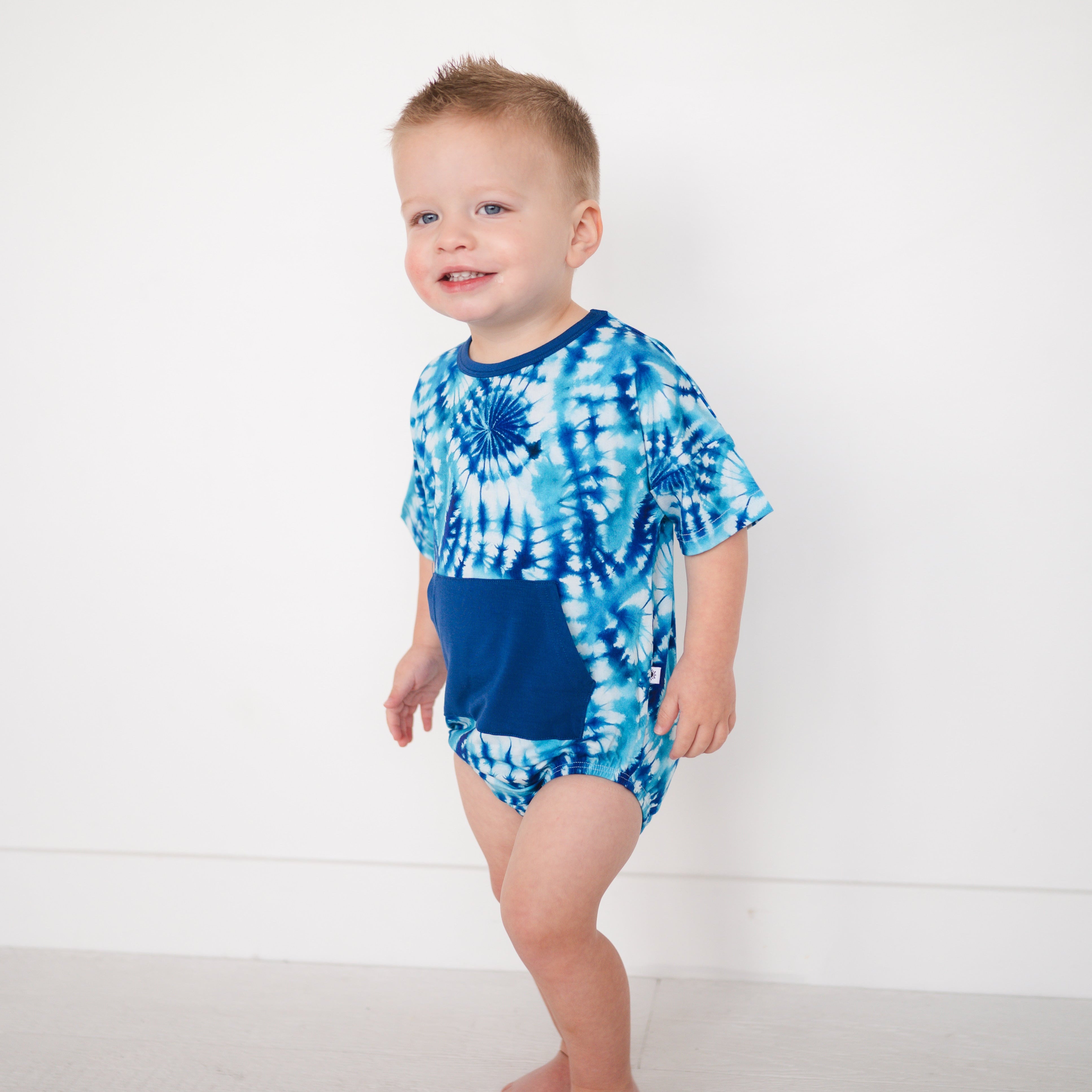 T-Shirt Romper - Tidal Twist - Luxe Bamboo