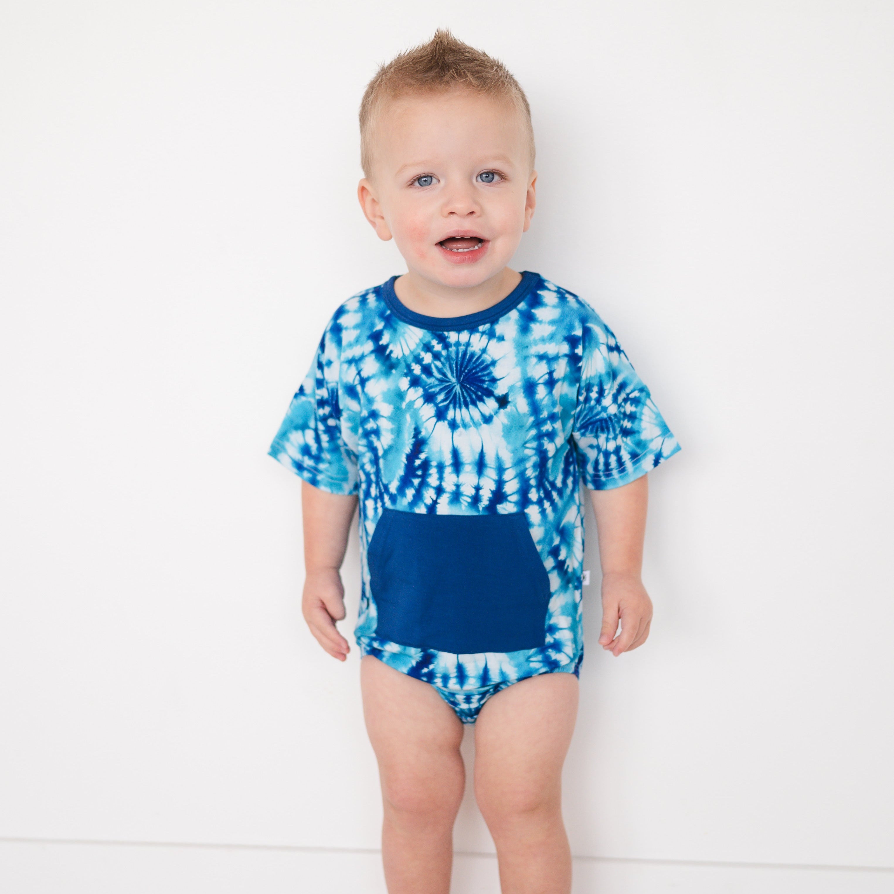 T-Shirt Romper - Tidal Twist - Luxe Bamboo