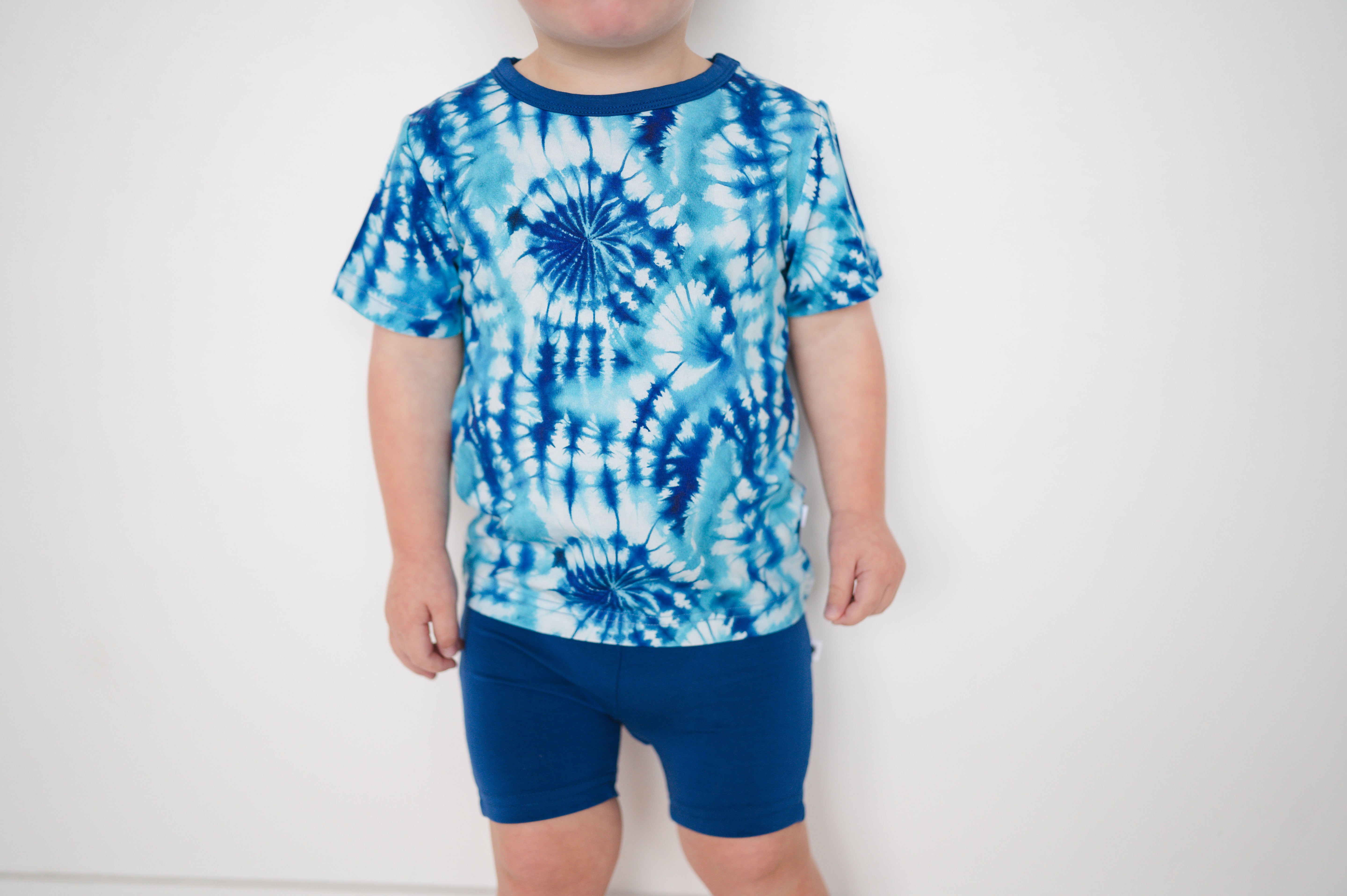Biker Short - Groovy Blue - Luxe Bamboo