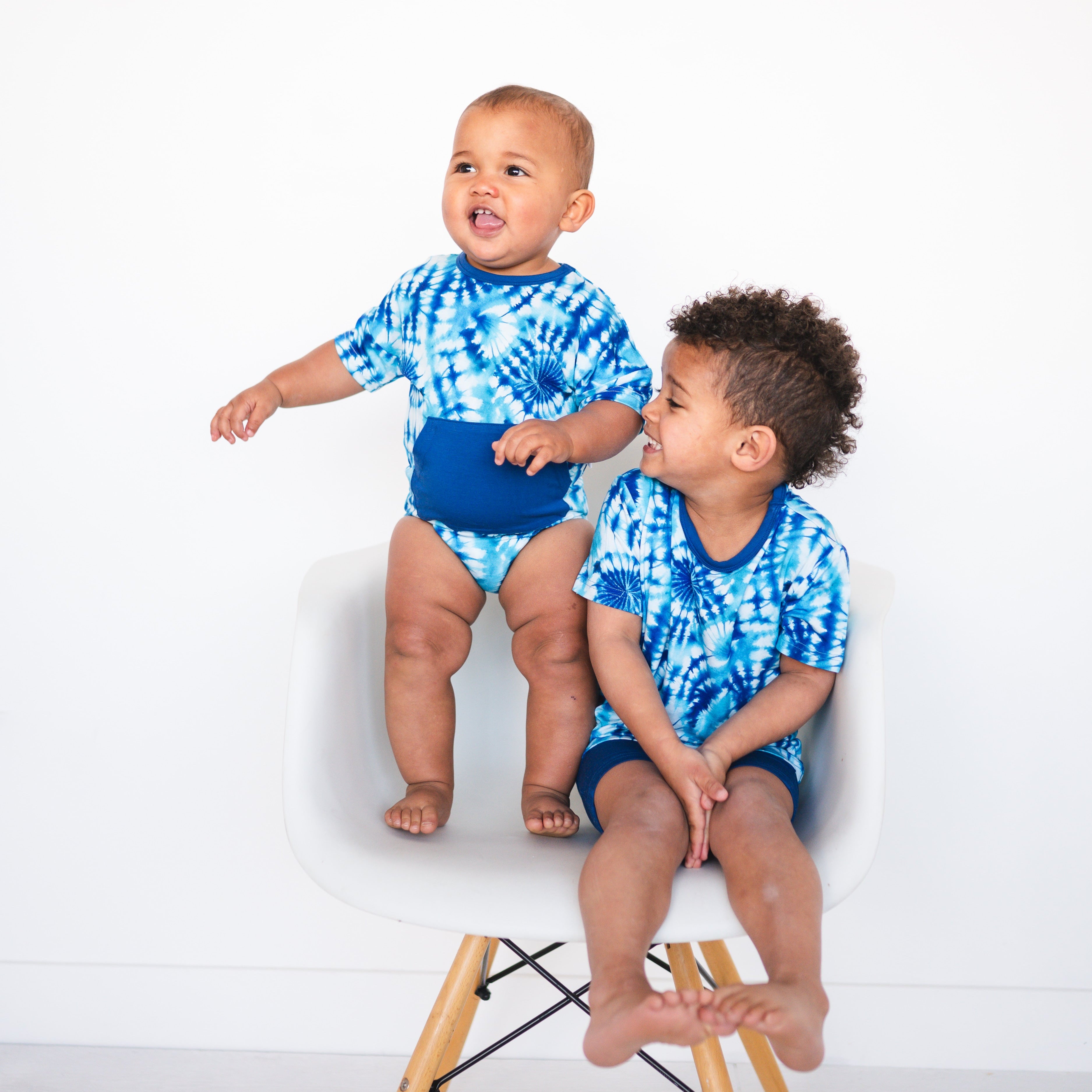 T-Shirt Romper - Tidal Twist - Luxe Bamboo