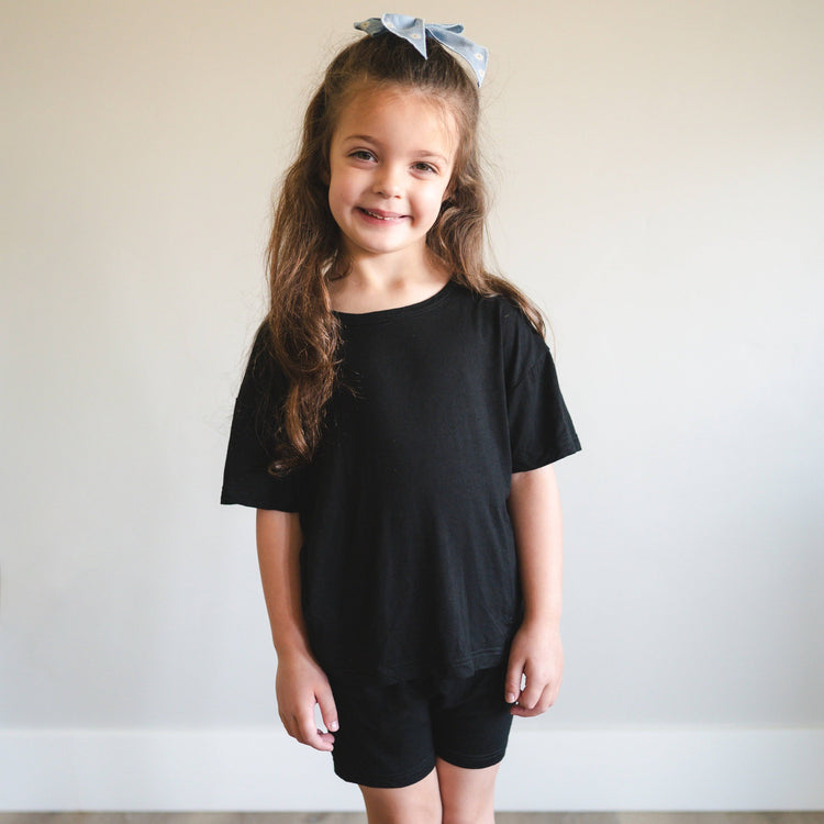 Oversized T-Shirt - Obsidian - Ploom Basics Bamboo