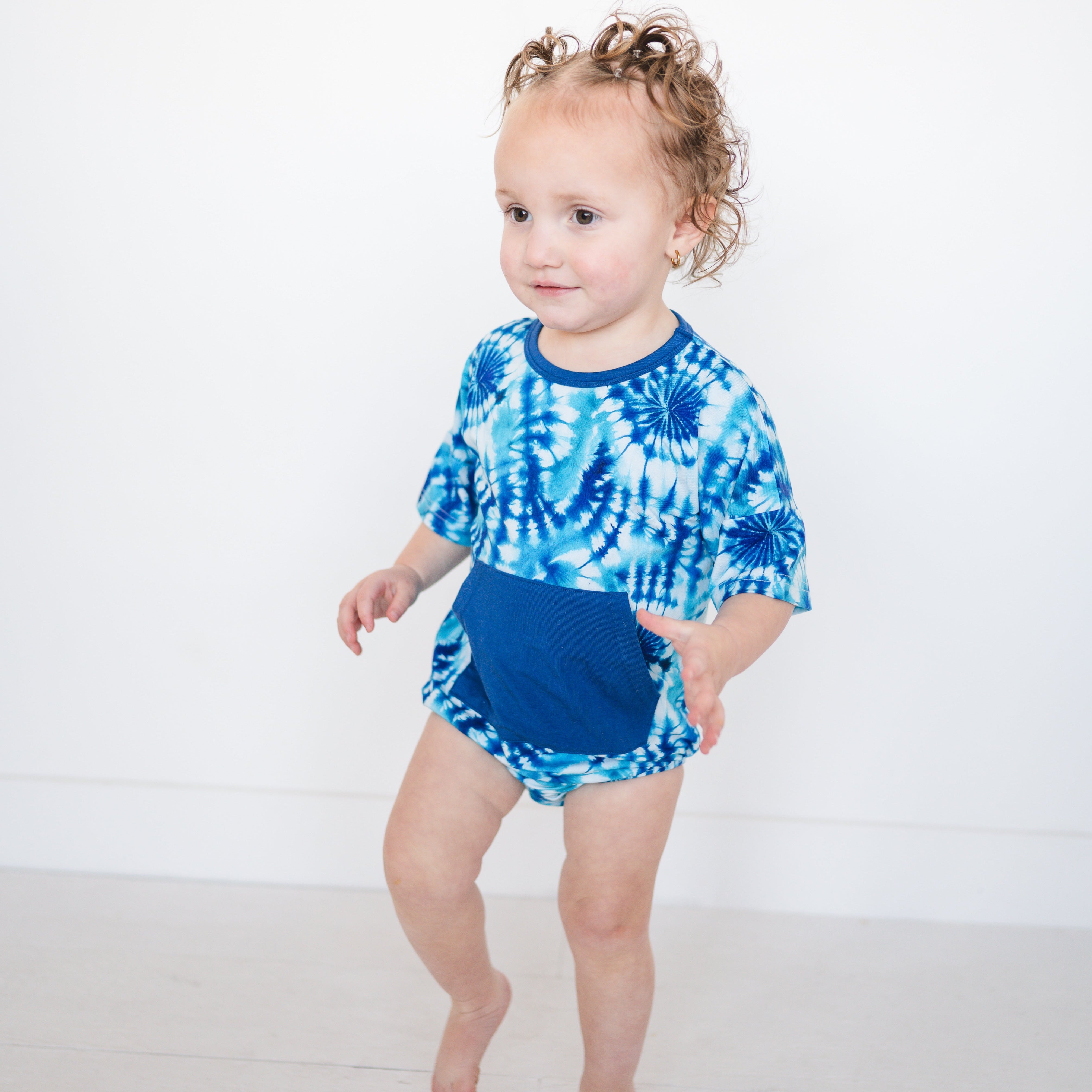 T-Shirt Romper - Tidal Twist - Luxe Bamboo