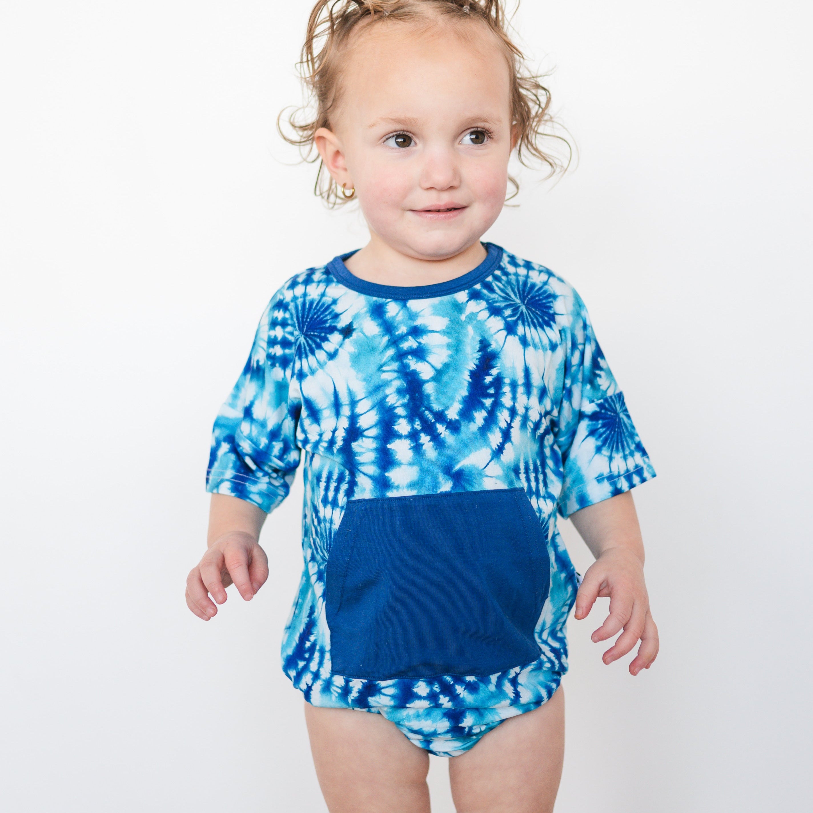 T-Shirt Romper - Tidal Twist - Luxe Bamboo