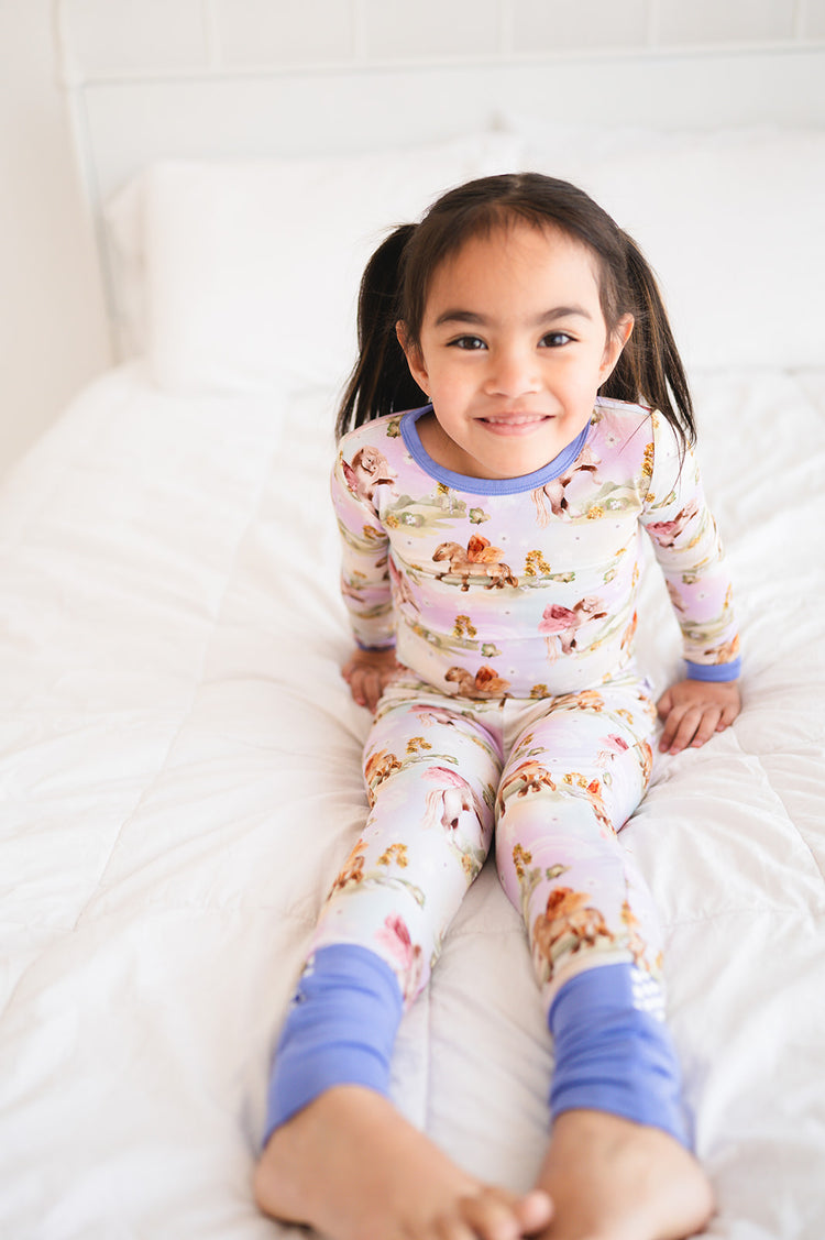 Footie PJ Set - Fairy Horse - Luxe Bamboo