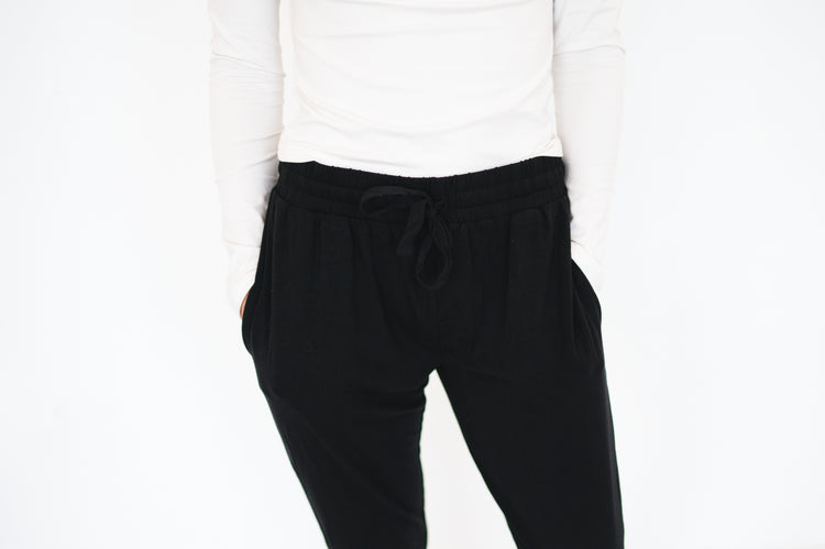 Womens Fit Jogger - Obsidian - Luxe Bamboo