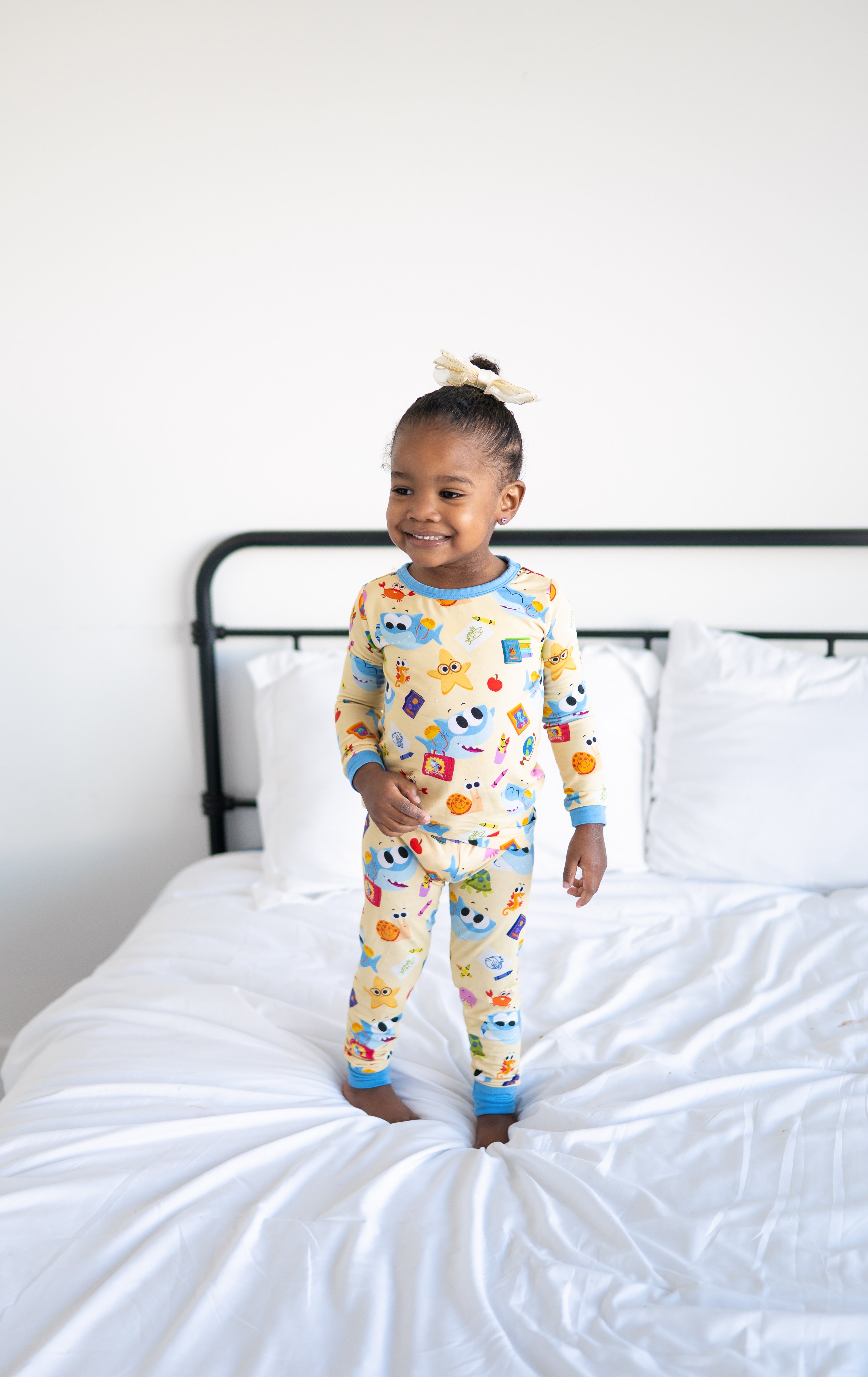 Classic Fit PJ Set - Super Simple™ Finny the Shark at School- Tencel Modal